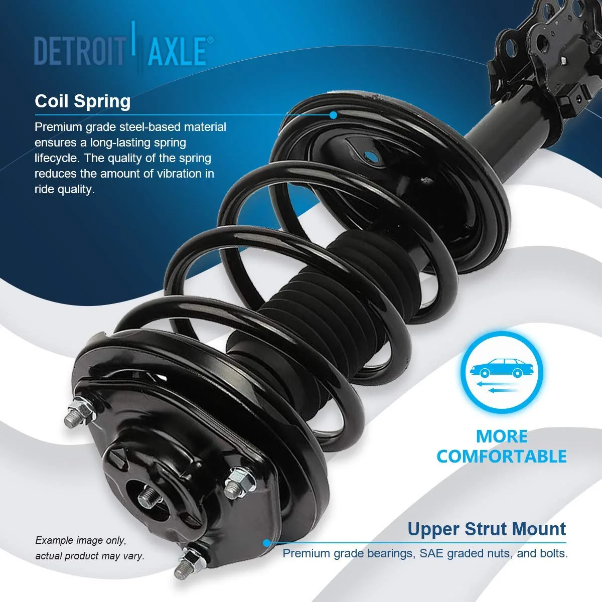 Susp Rondo 2010 Kia Rondo - Detroit Axle 10pc Front Struts Control Arms Tie Rods ...
