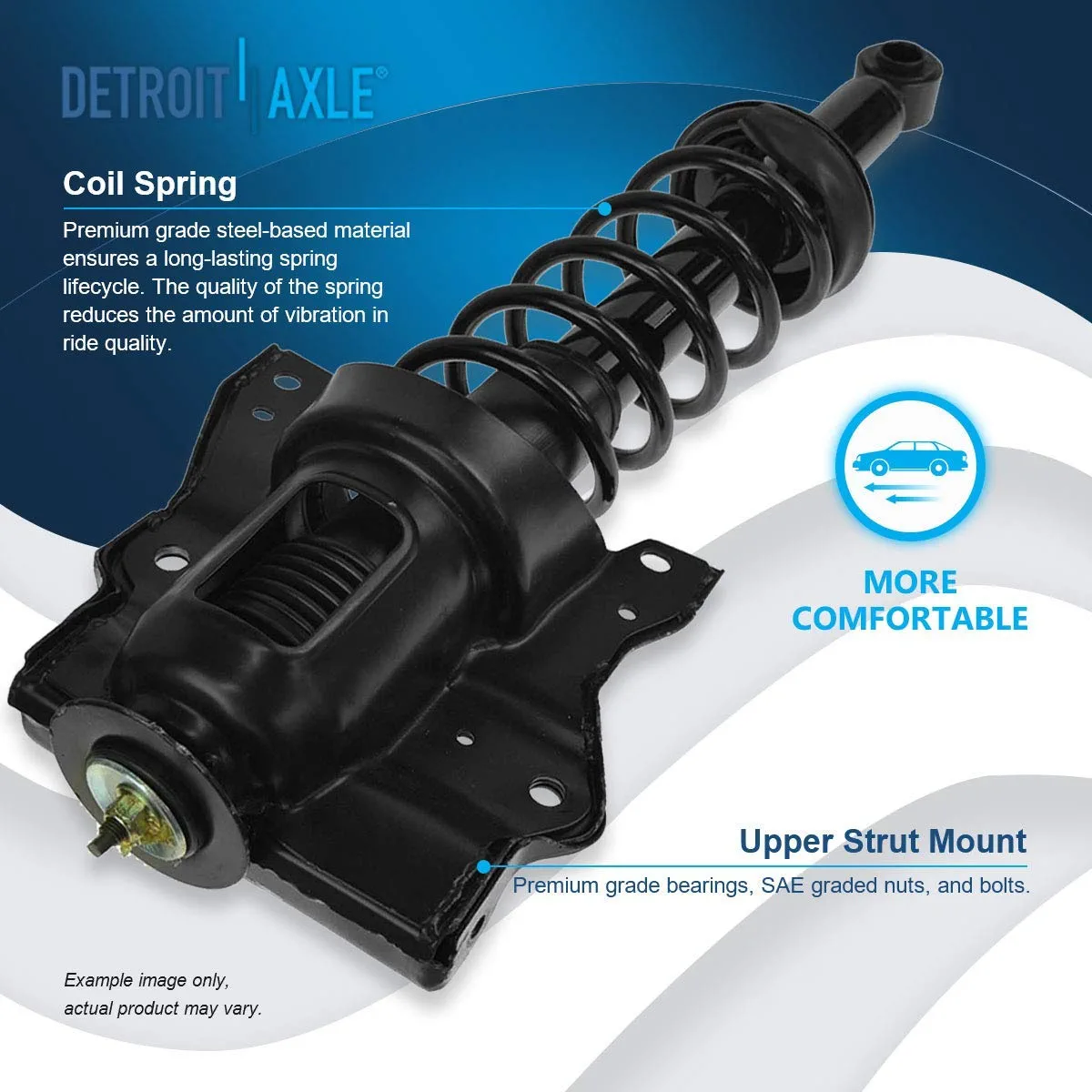 Detroit Axle - Front Rear Struts Coil Spring Sway Bars Kit for Kia Optima Sonata — image 11