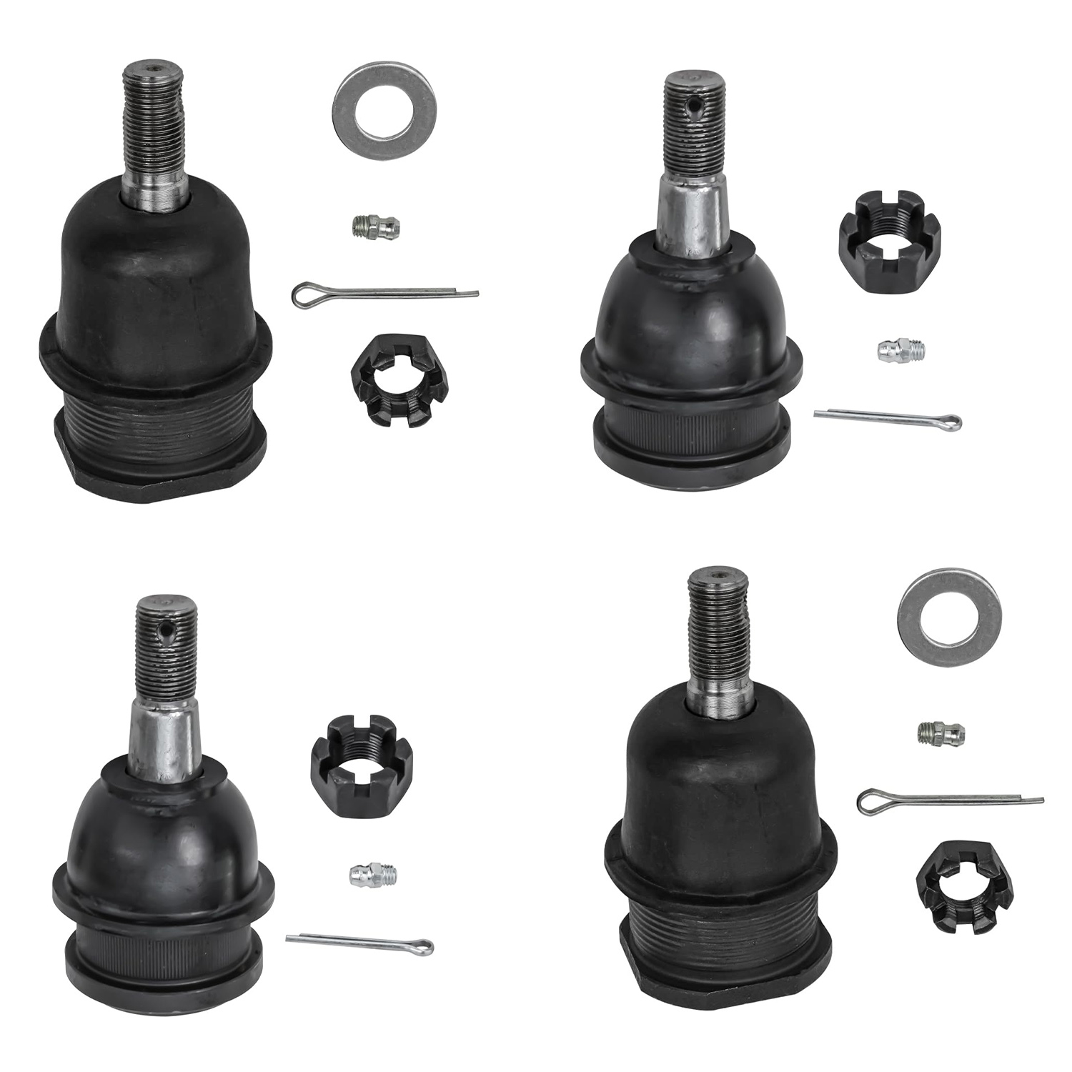 4pc Front Upper Lower Ball Joints Suspension Kit