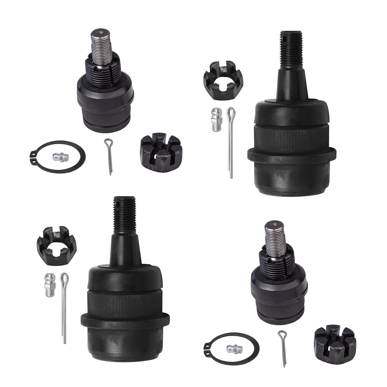 4pc Front Upper Lower Ball Joints Suspension Kit