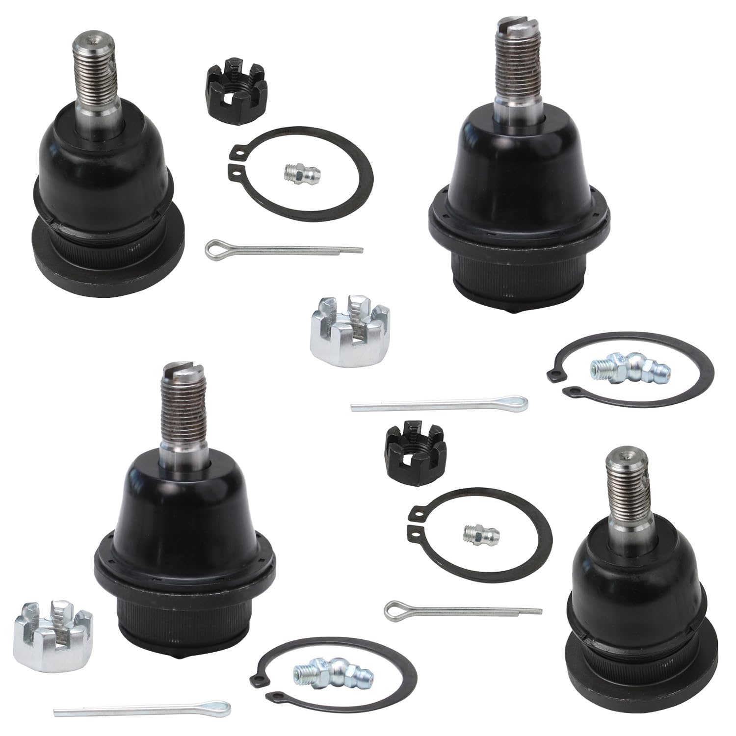 4pc Front Upper Lower Ball Joints Suspension Kit