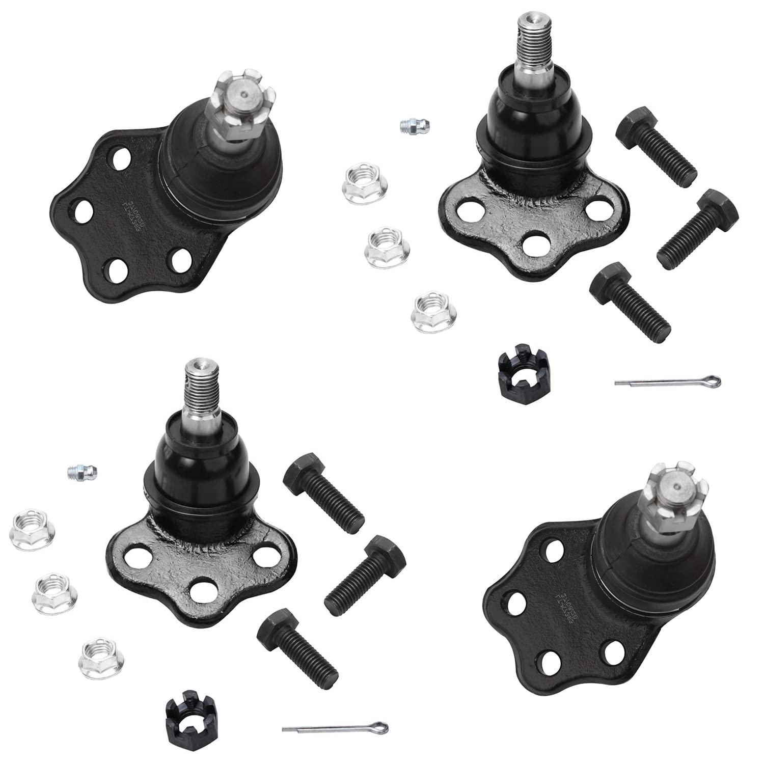 4pc Front Upper Lower Ball Joints Suspension Kit