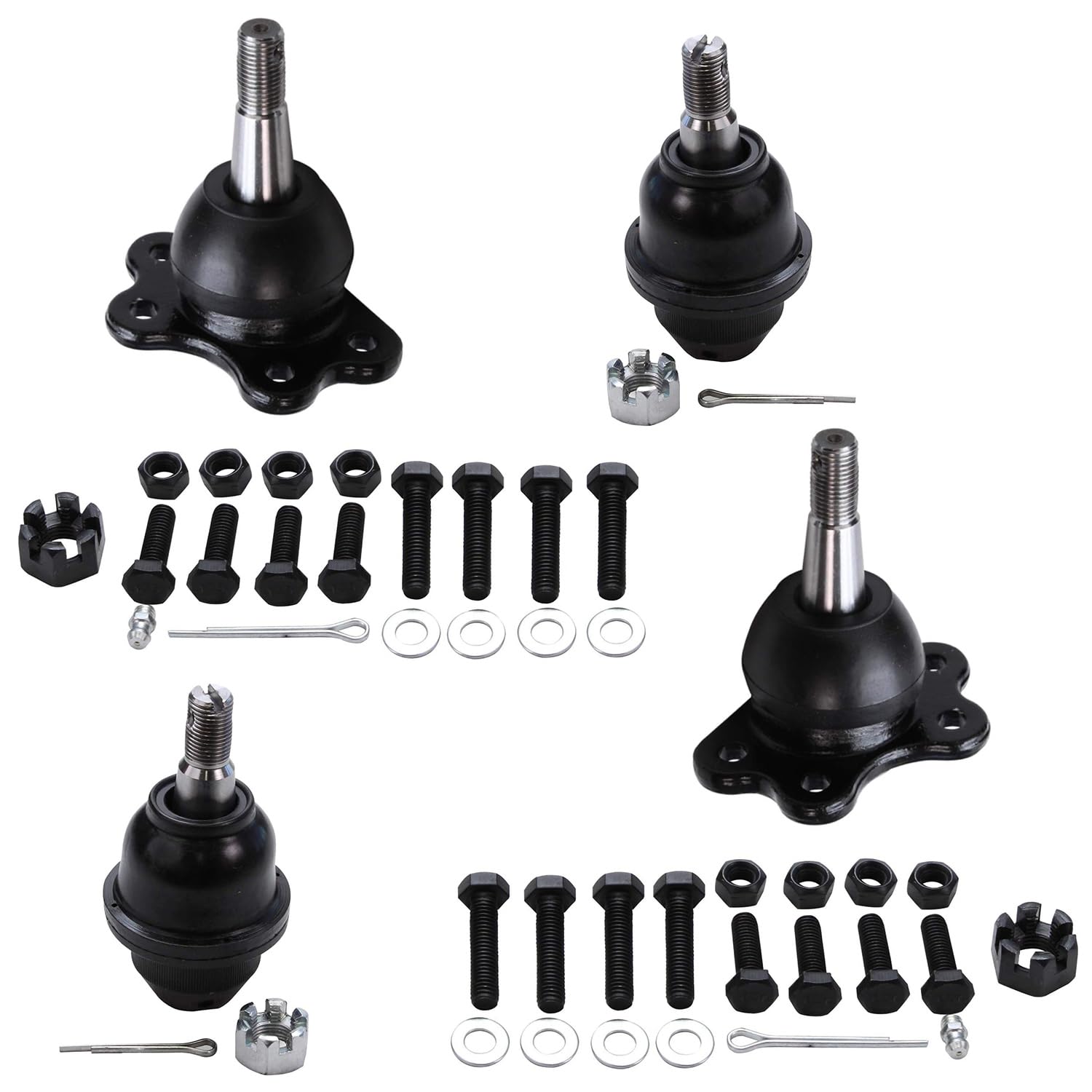 4pc Front Upper Lower Ball Joints Suspension Kit