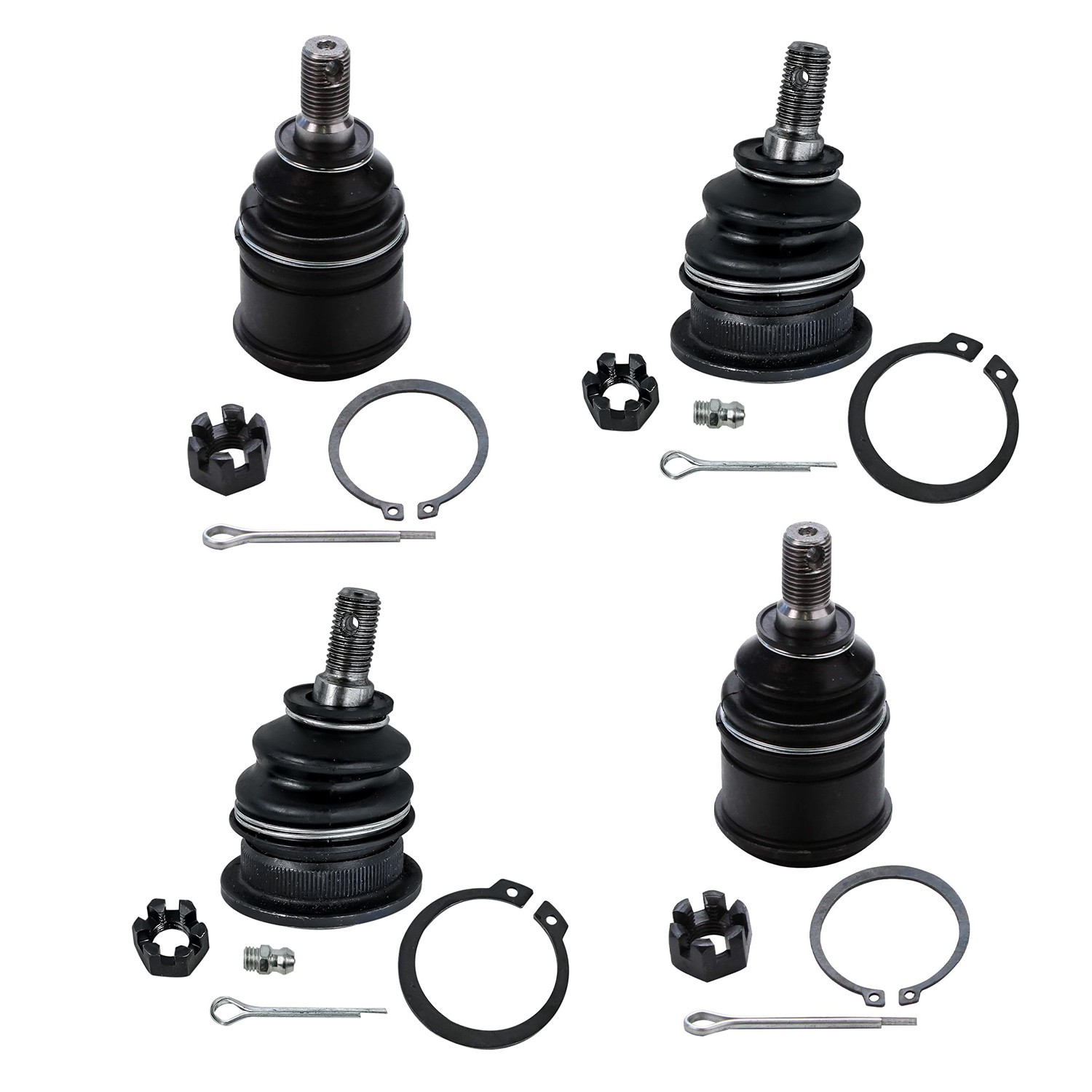 4pc Front Upper Lower Ball Joints Suspension Kit