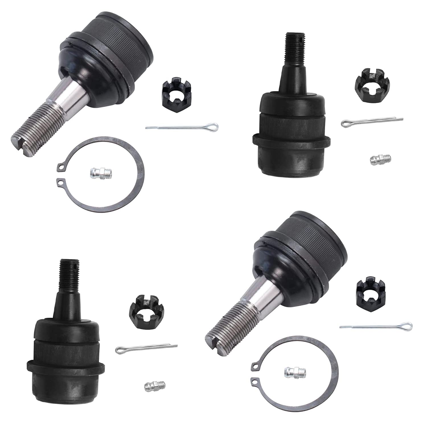 4pc Front Upper Lower Ball Joints Suspension Kit