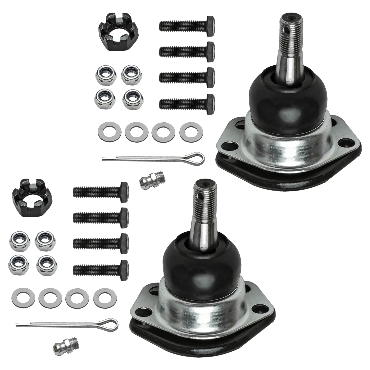 Detroit Axle 10pc Front End Kit – Ball Joints, Tie Rods, Idler Arm For Chevy Blazer S10 GMC Jimmy Sonoma 2WD