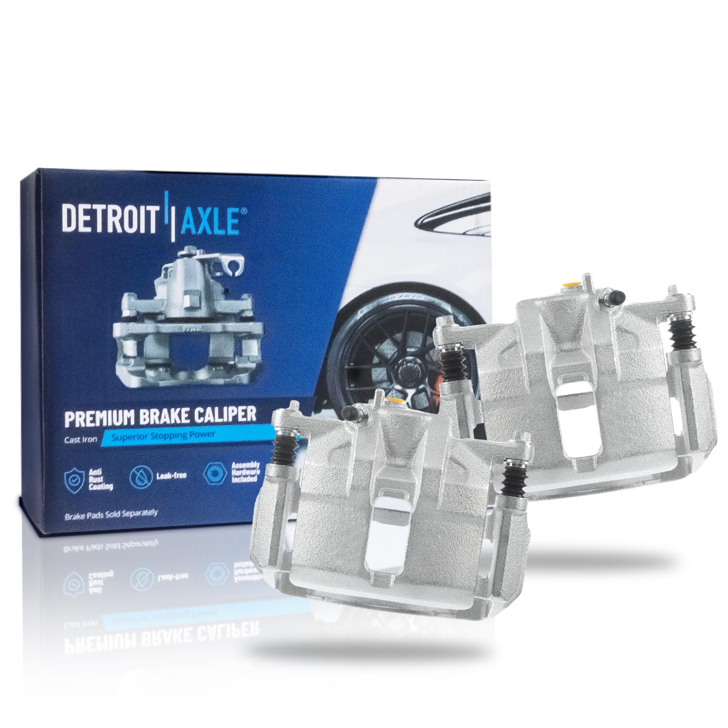 Pair Front Brake Calipers (Remanufactured)