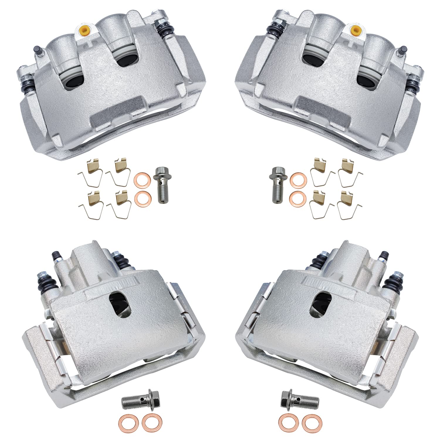 4pc Front & Rear Disc Brake Calipers Kit