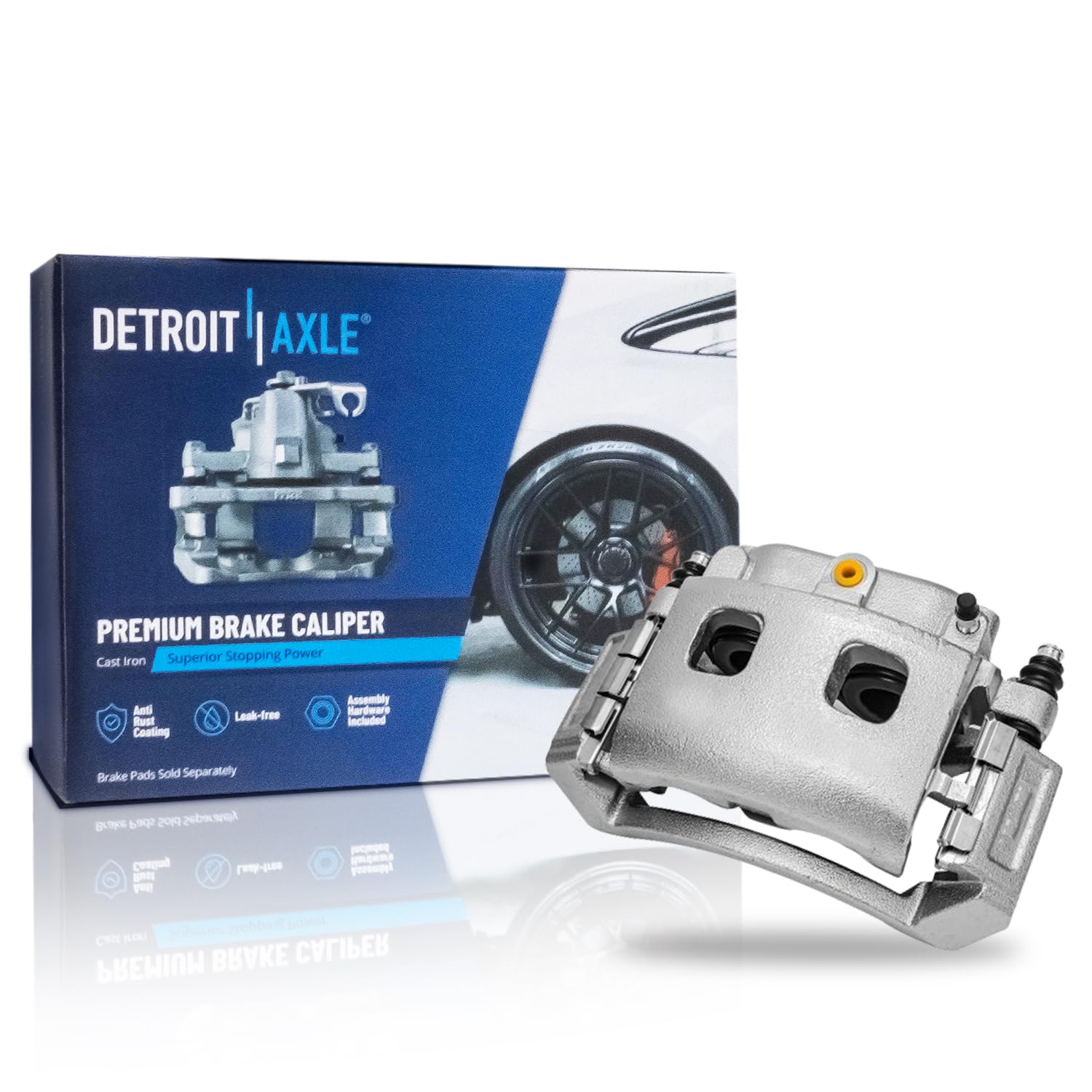Detroit Axle - Front Right Disc Brake Caliper for 2002 2003-2005 Dodge Ram 1500 - Main Image