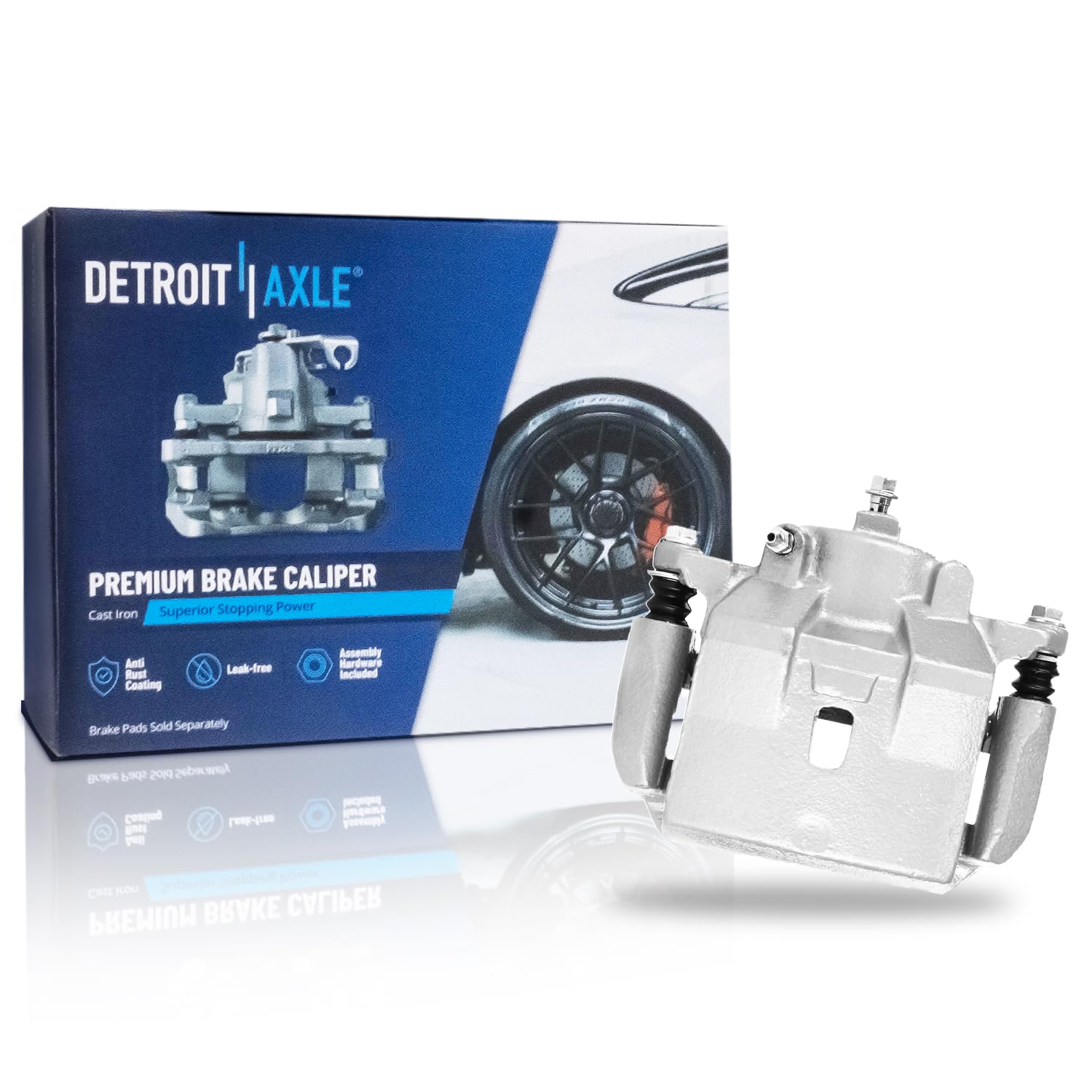 Detroit Axle - Front Right Disc Brake Caliper for Chevy HHR Malibu Pontiac G6 - Main Image