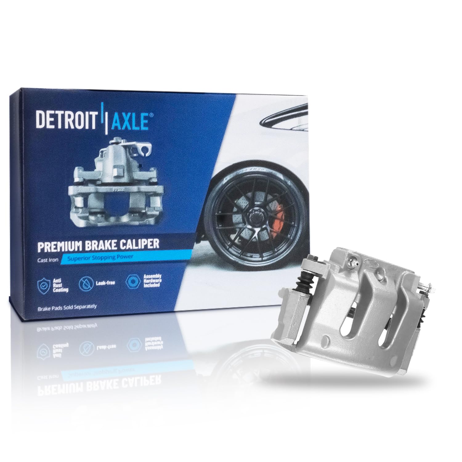 Detroit Axle - Front Left Disc Brake Caliper for 2005 2006-2010 Ford Mustang - Main Image