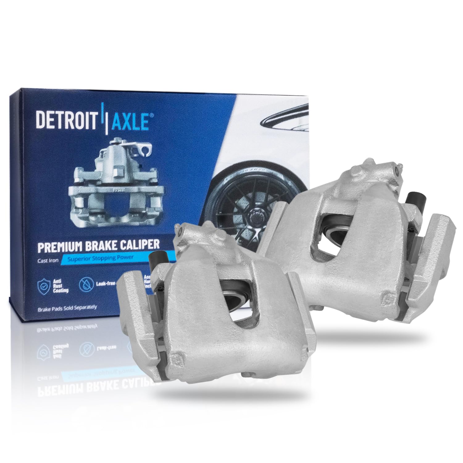 Detroit Axle - Front Disc Brake Calipers for 2004 2005 2006 2007 Ford Focus - Main Image