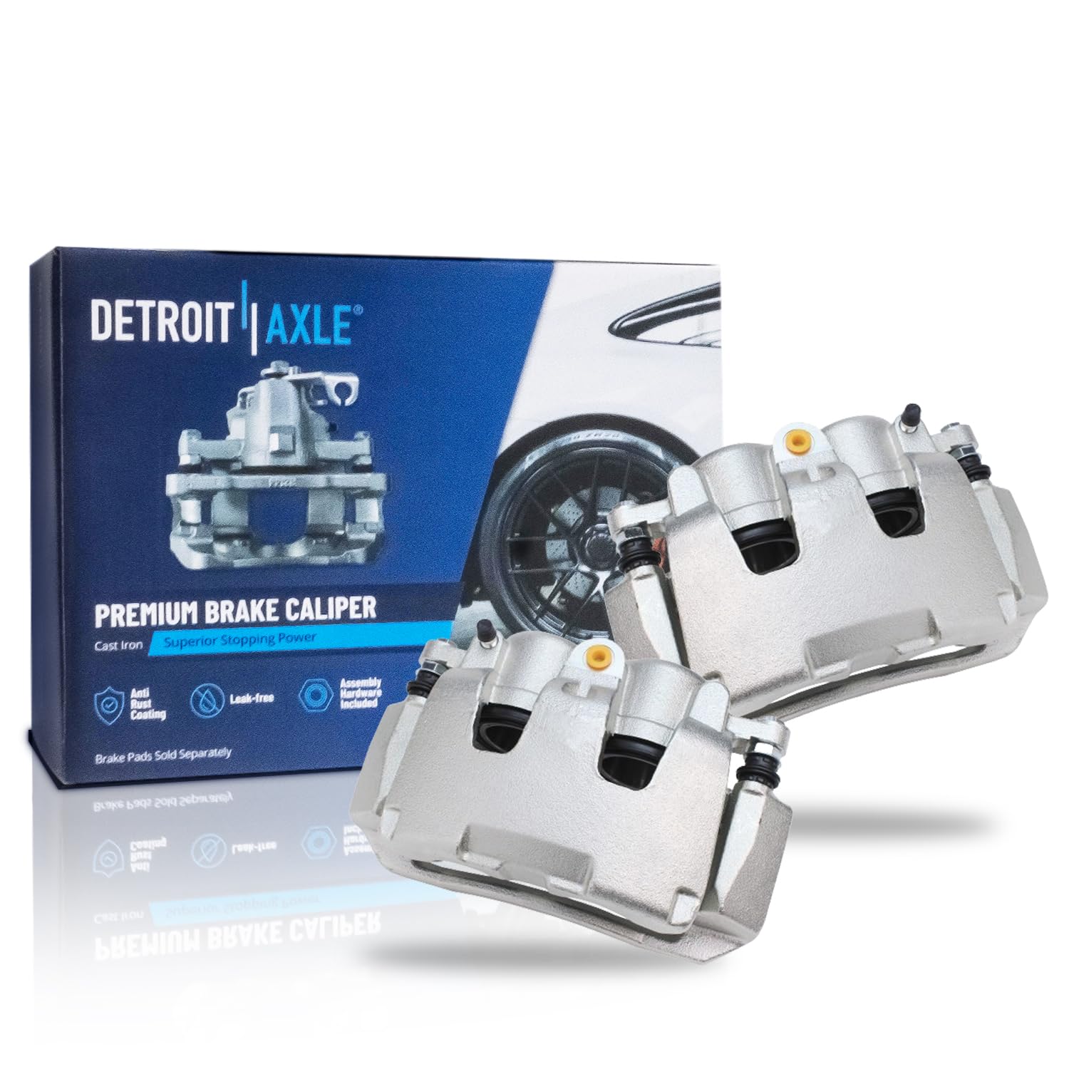 Detroit Axle - Front Brake Calipers for Dodge Dakota Ram 1500 Mitsubishi Raider - Main Image