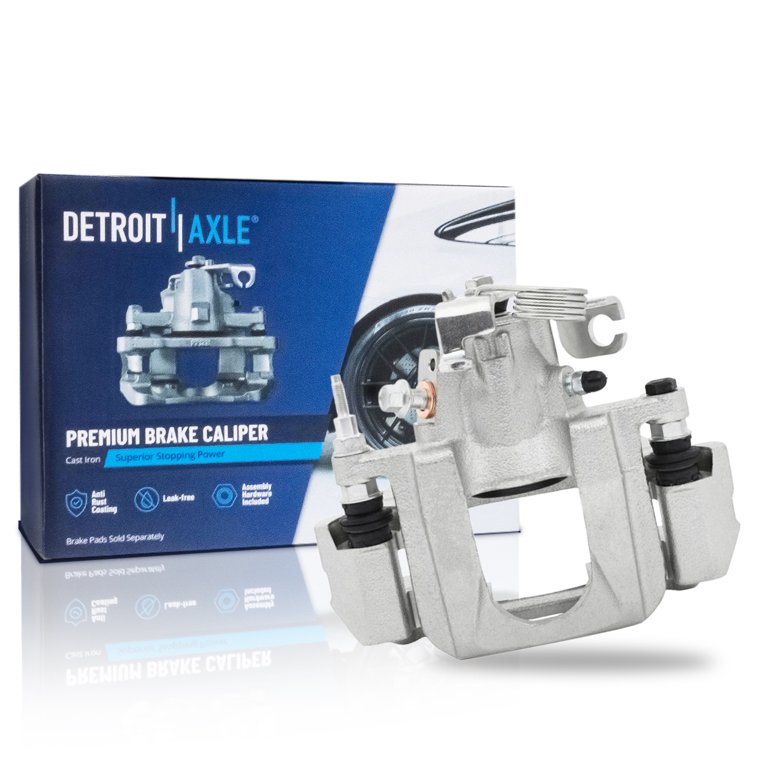 Detroit Axle - Rear Left Disc Brake Caliper for 2011-2014 Ford Edge Lincoln MKX - Main Image