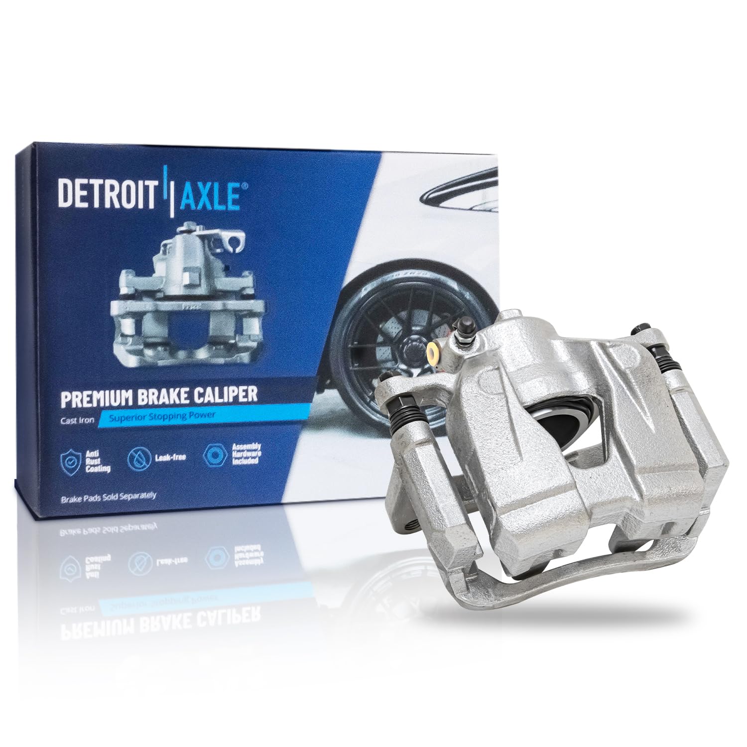 Detroit Axle - Front Right Brake Caliper for 2015-2018 Fiat 500X Jeep Renegade - Main Image