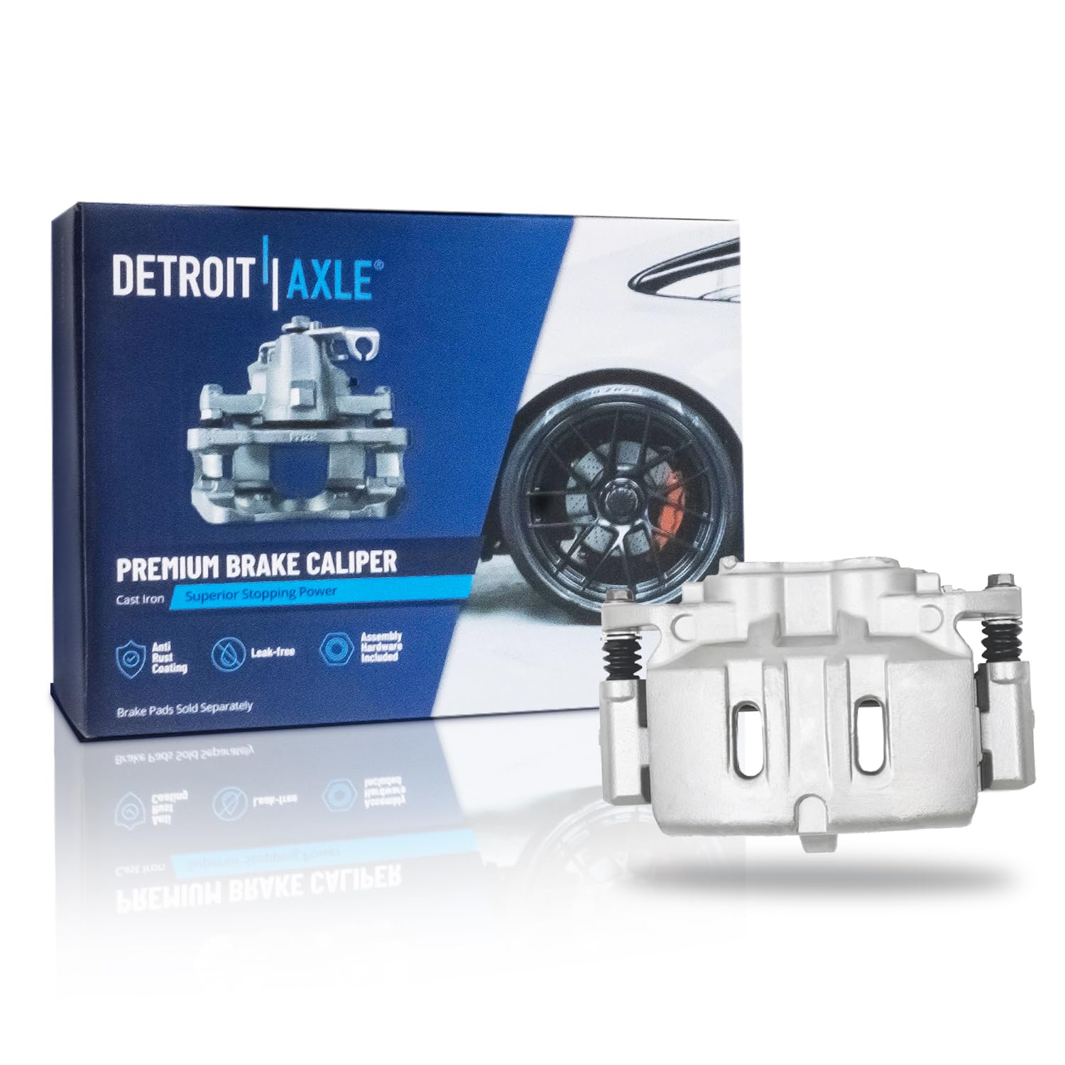 Detroit Axle - Front Right Disc Brake Caliper for 2015 2016-2022 Ford Mustang - Main Image