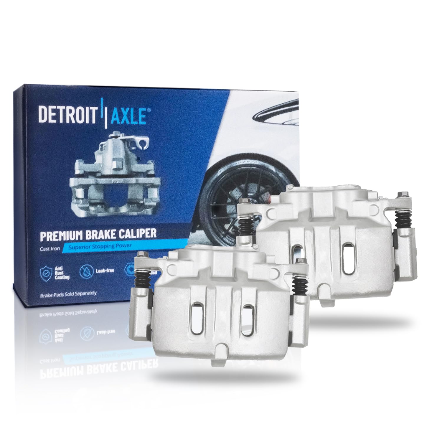 Detroit Axle - Front Disc Brake Calipers for 2015 2016 2017-2022 Ford Mustang - Main Image