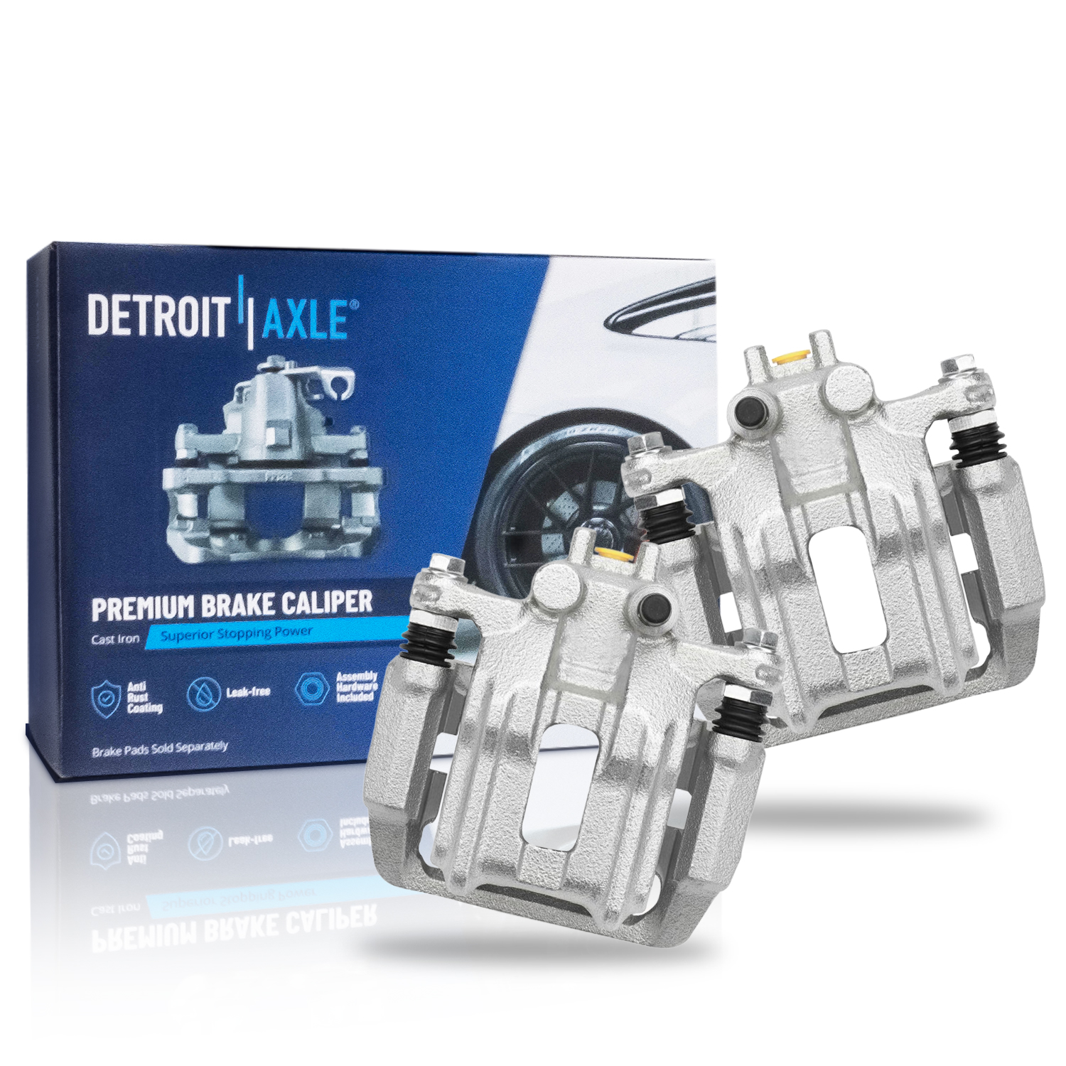 Pair Rear Brake Calipers (Remanufactured)