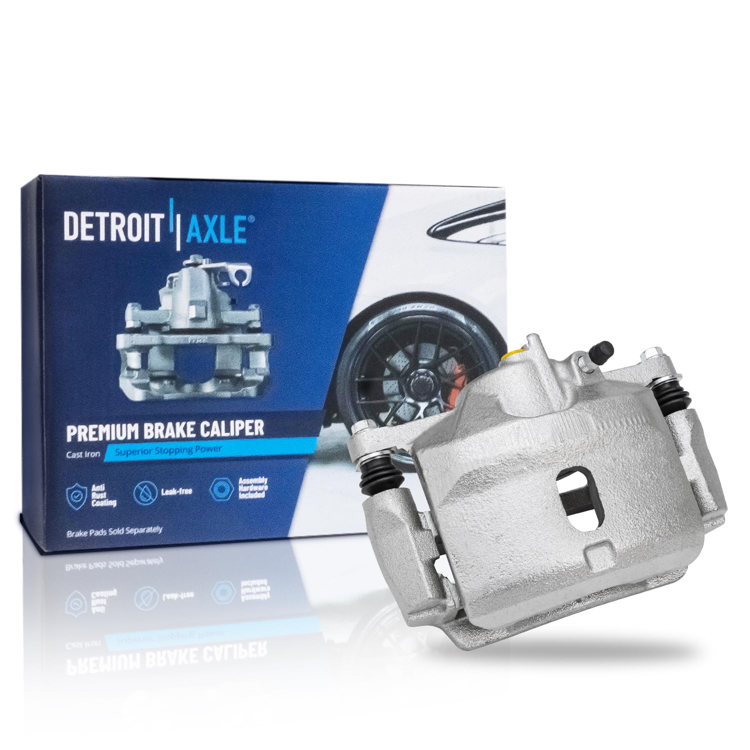 Detroit Axle - Front Right Disc Brake Caliper for 2001 2002-2005 Honda Civic - Main Image