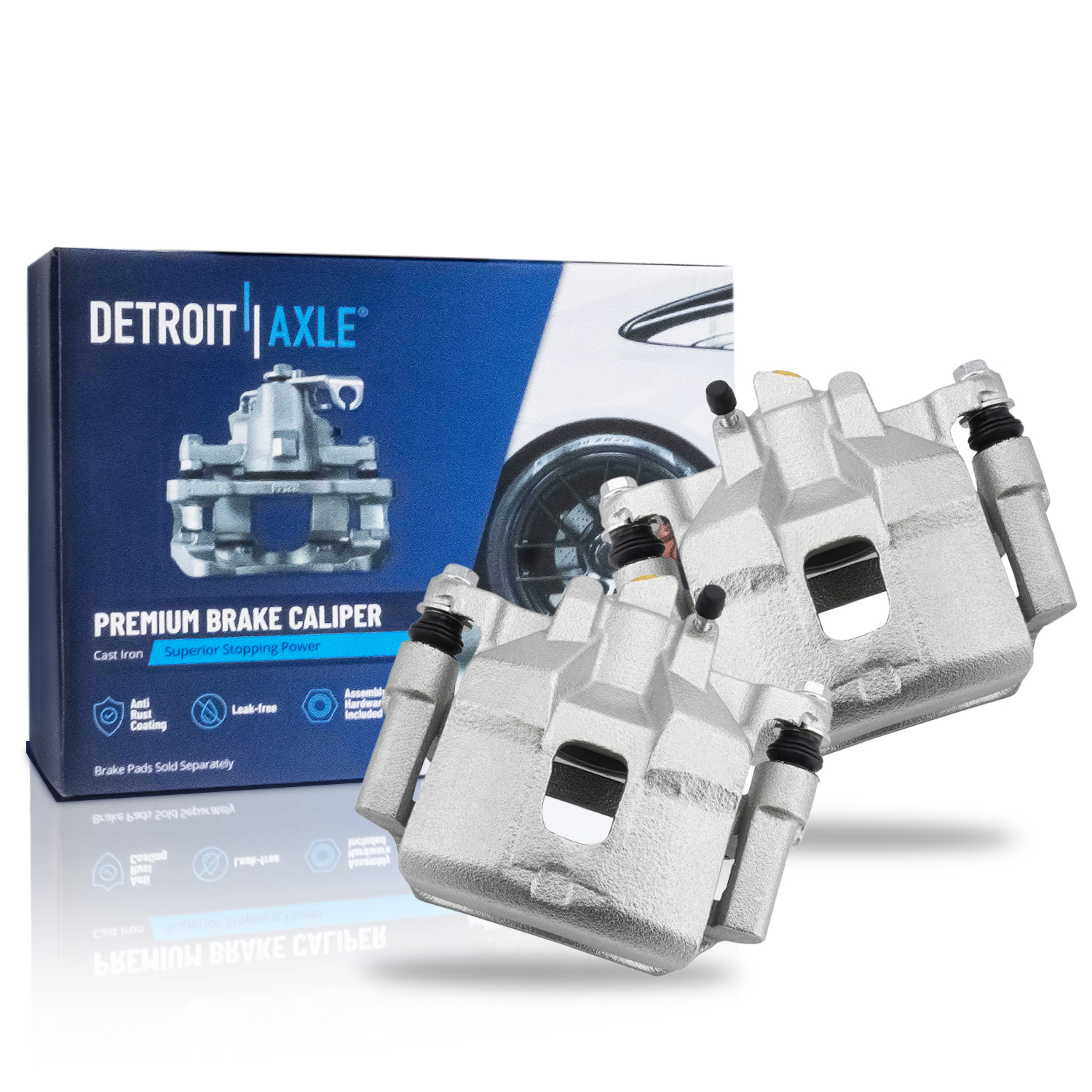 Pair Front Brake Calipers (Remanufactured)