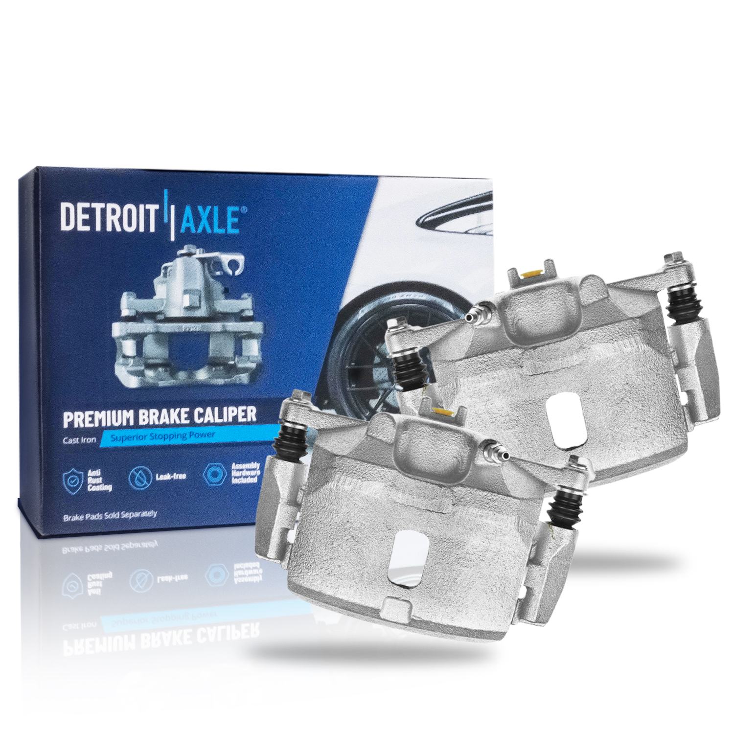 Pair Front Brake Calipers (Remanufactured)