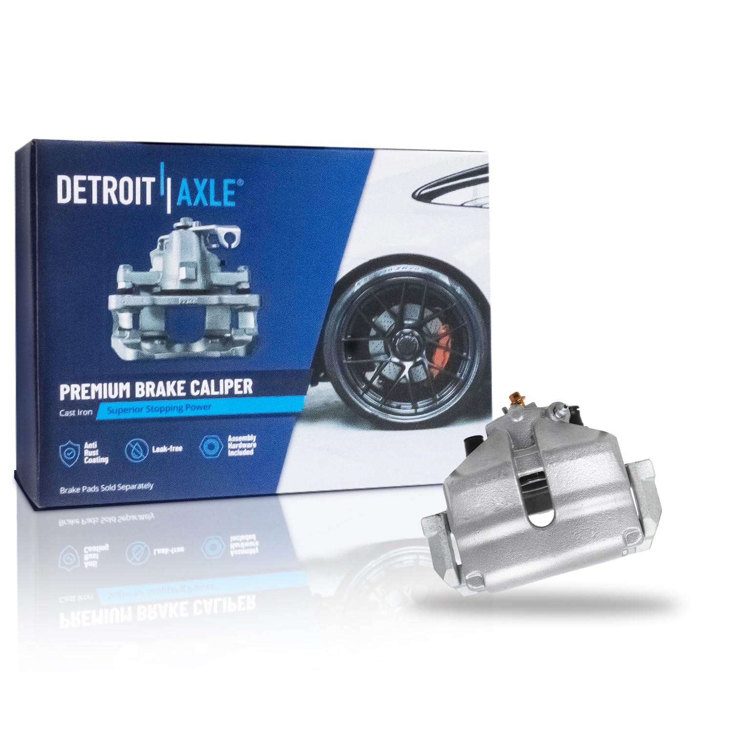 Detroit Axle - Front Left Brake Caliper for Beetle Jetta Golf Bora Rabbit A1 A3 - Main Image