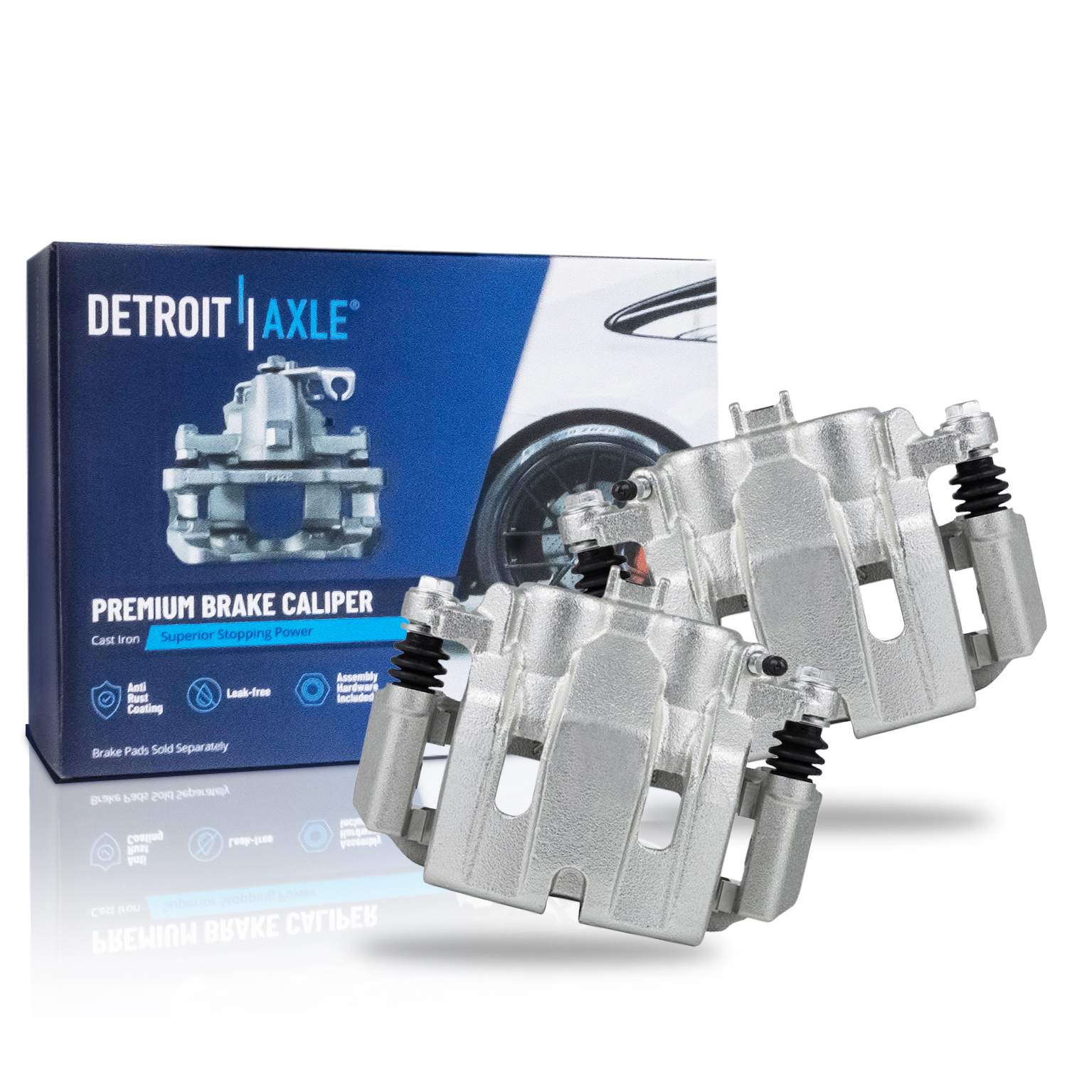 Pair Front Brake Calipers (Remanufactured)