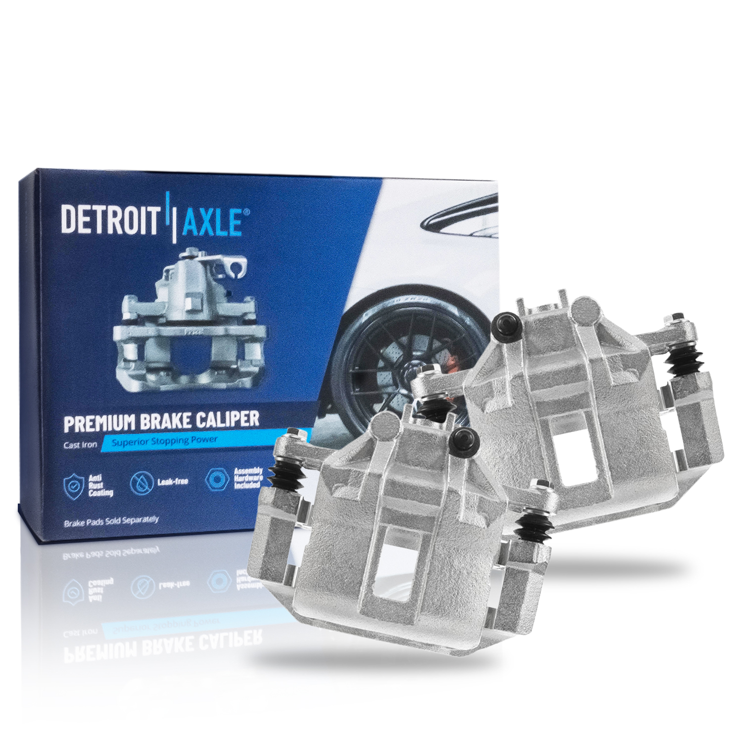 Pair Front Brake Calipers (Remanufactured)