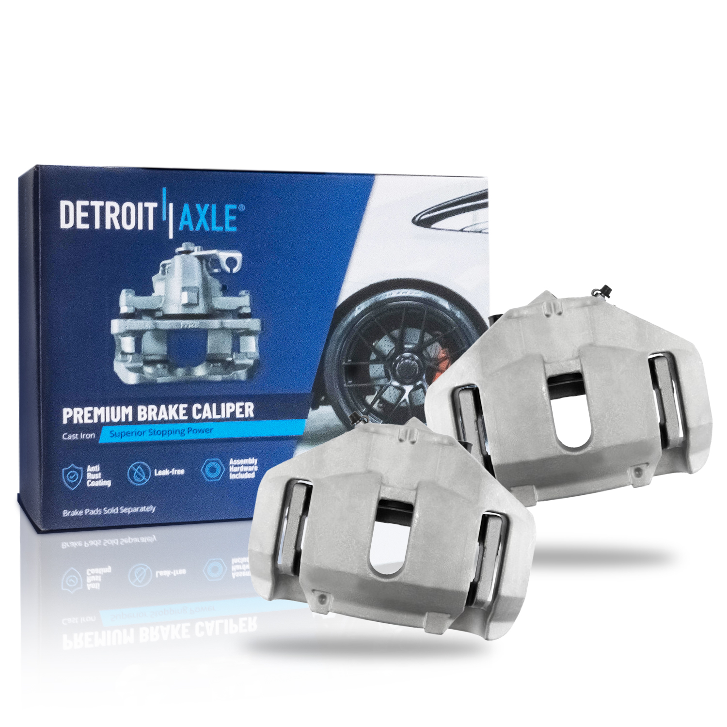 Pair Front Brake Calipers (Remanufactured)