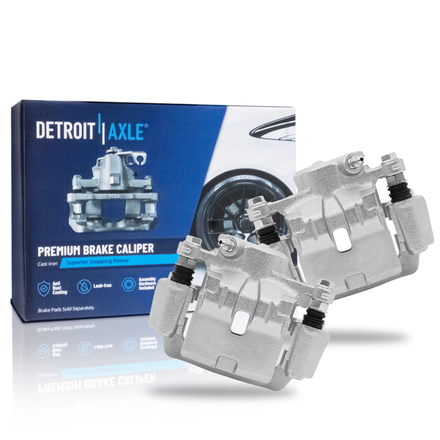 Pair Rear Brake Calipers (Remanufactured)