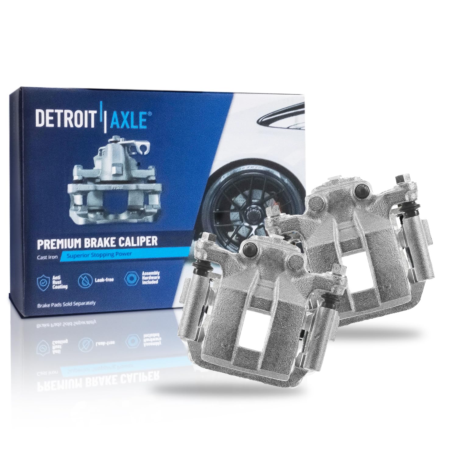 Pair Rear Brake Calipers (Remanufactured)