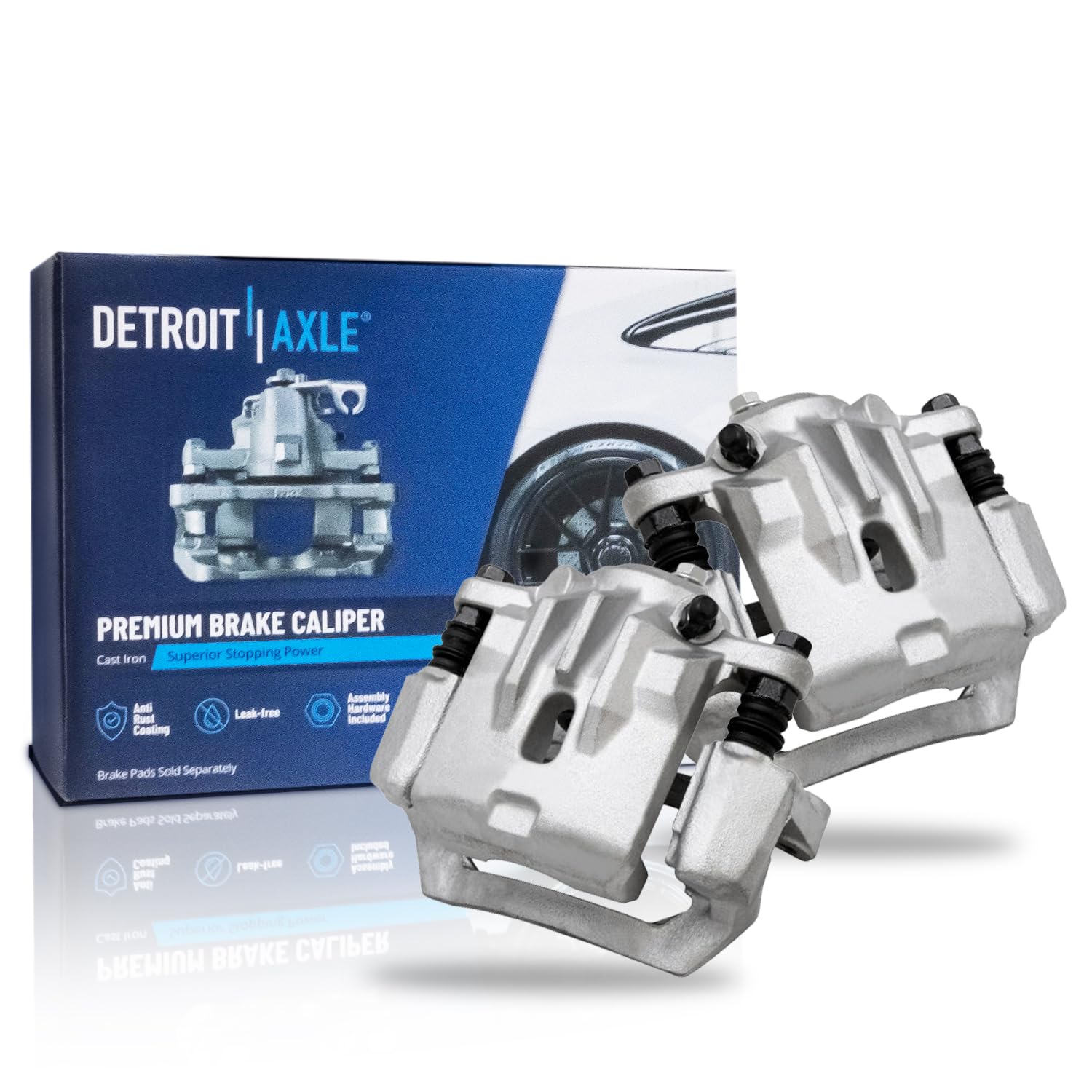 Pair Rear Brake Calipers (Remanufactured)