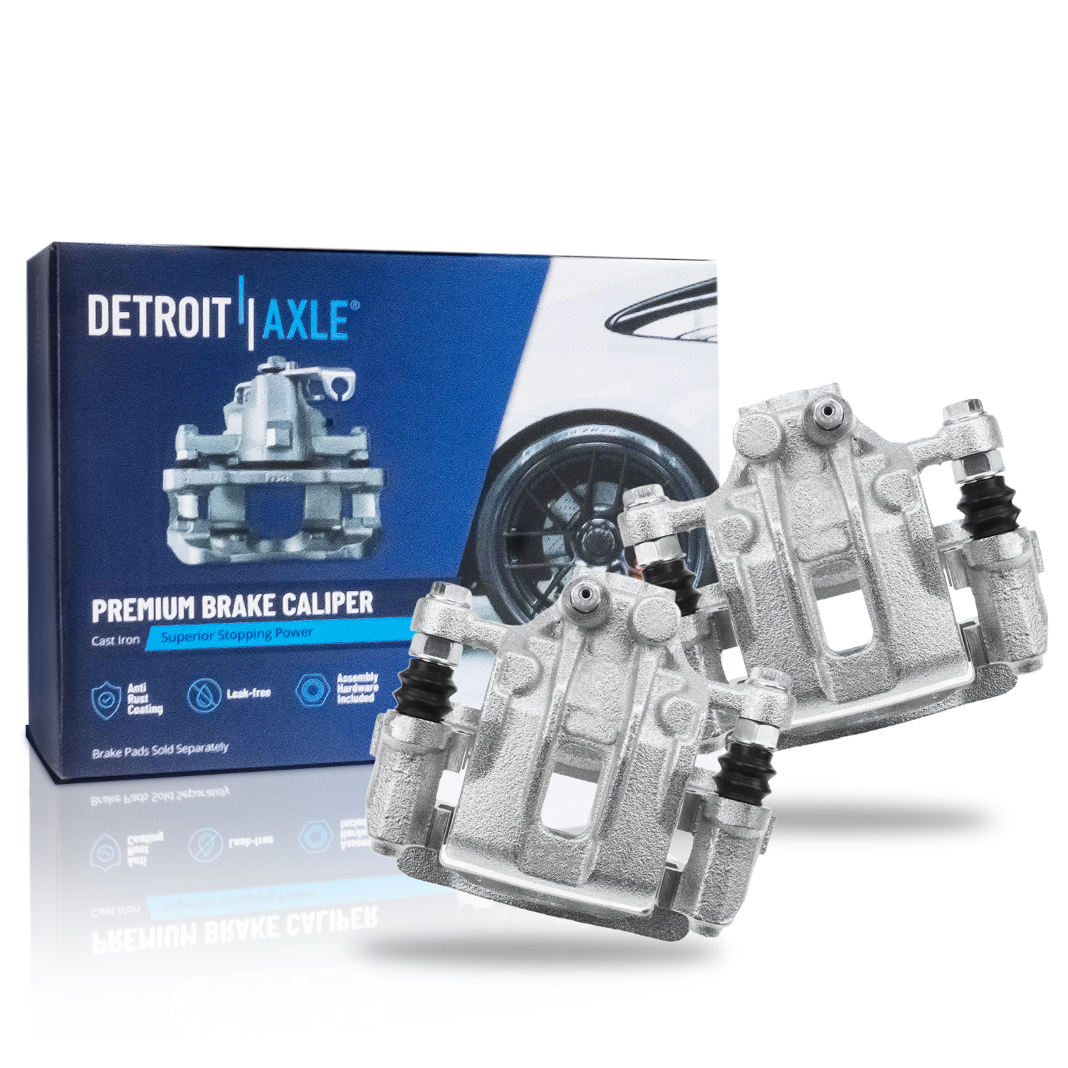 Pair Rear Brake Calipers (Remanufactured)