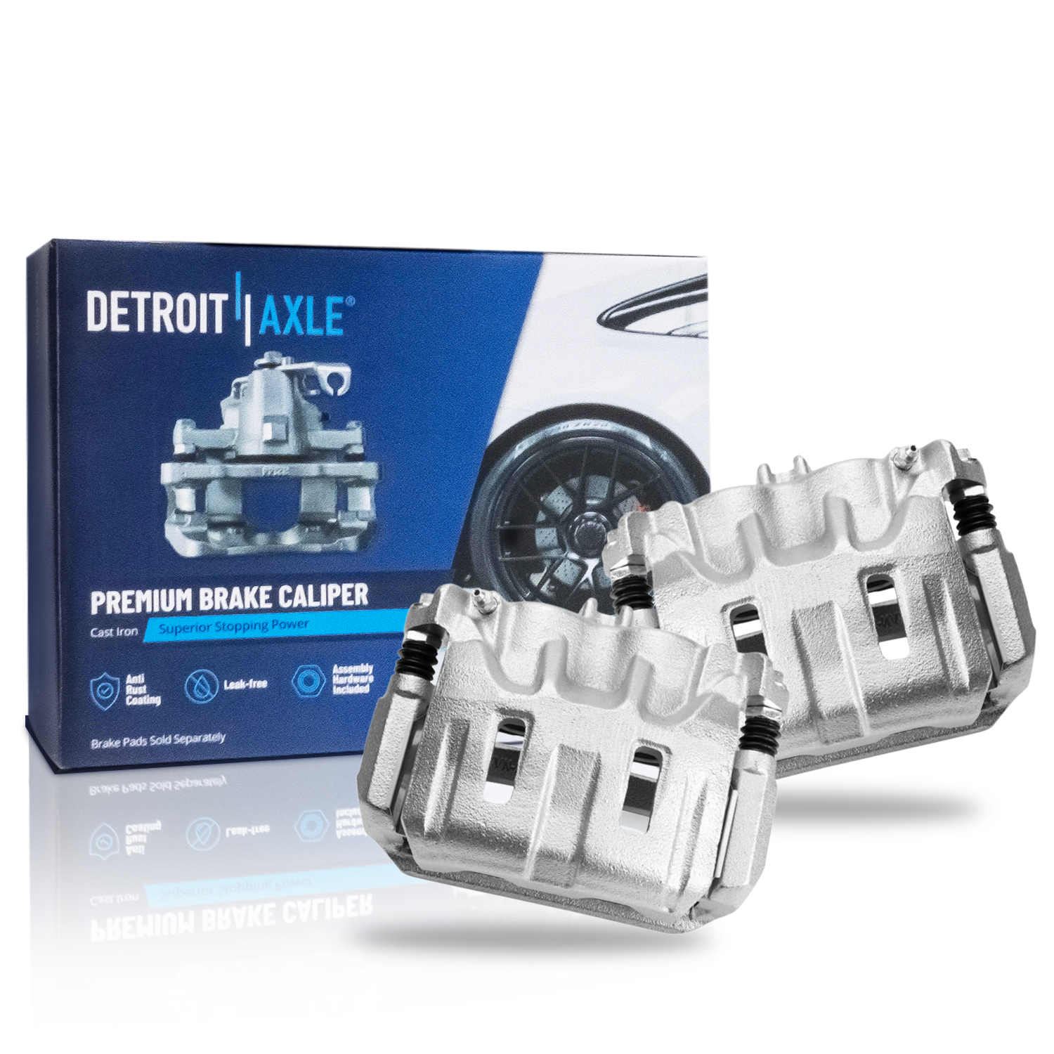 Pair Front Brake Calipers (Remanufactured)