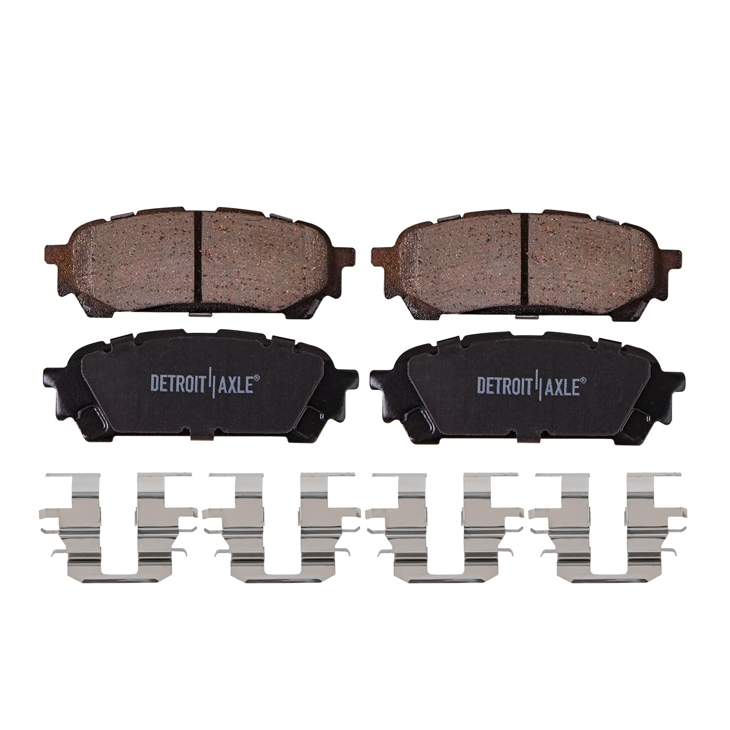 Detroit Axle - Rear Brake Pads for 2004-2007 Saab 9-2X Subaru Forester Impreza - 4