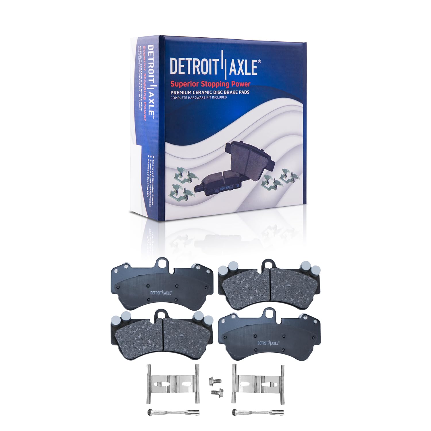 Detroit Axle - Front Ceramic Brake Pads for Porsche Cayenne Volkswagen Touareg - Main Image