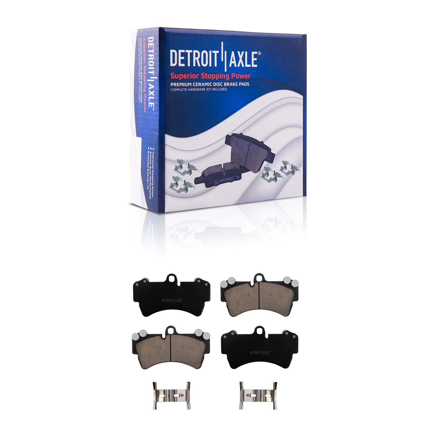 Detroit Axle - Front Brake Pads for Audi Q7 R8 Porsche Cayenne VW Touareg - Main Image