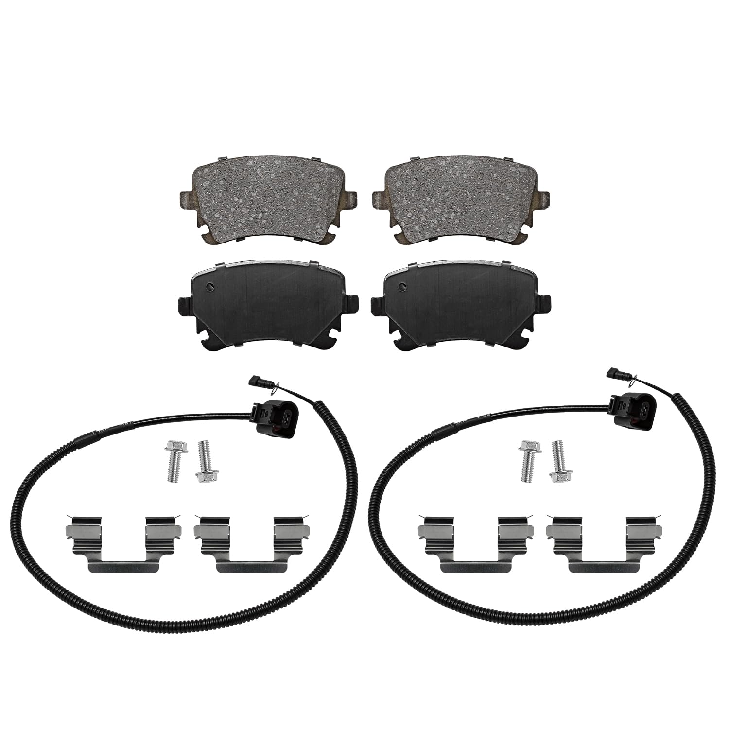 Detroit Axle - Rear Ceramic Brake Pads for Audi A4 A6 Q5 S5 S6 S8 VW Phaeton - 4