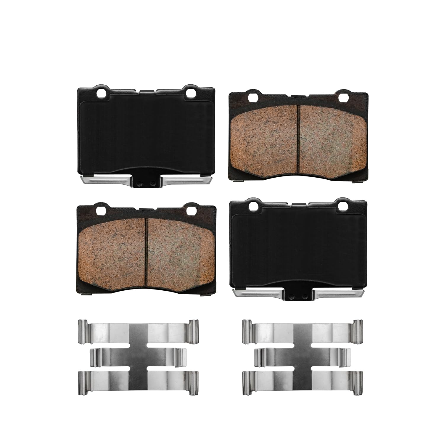 Detroit Axle - Front Ceramic Brake Pads for 2005 2006 2007 2008-2012 Acura RL - 4