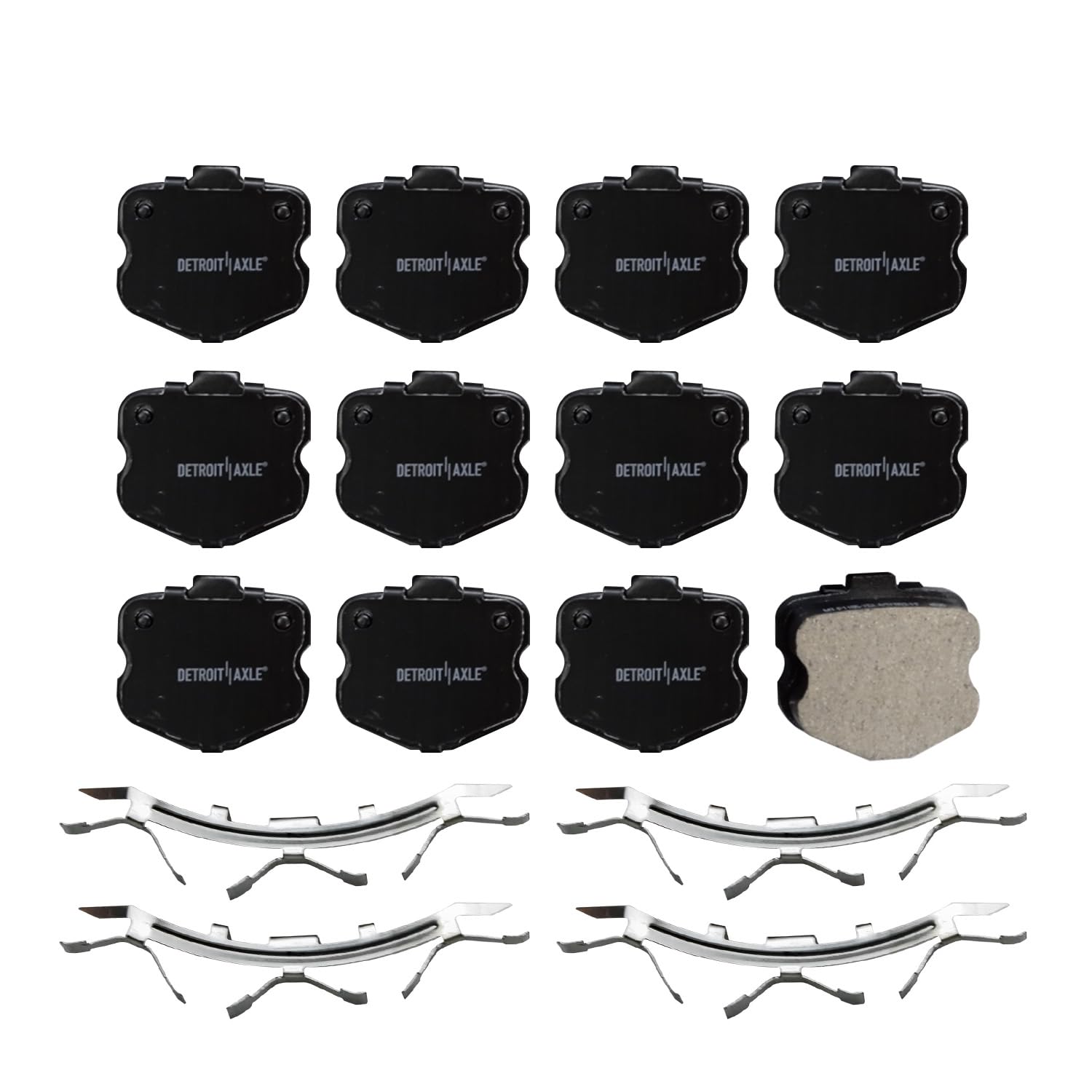 Detroit Axle - Front Ceramic Brake Pads for 2006 2007 2008 Chevrolet Corvette - 4