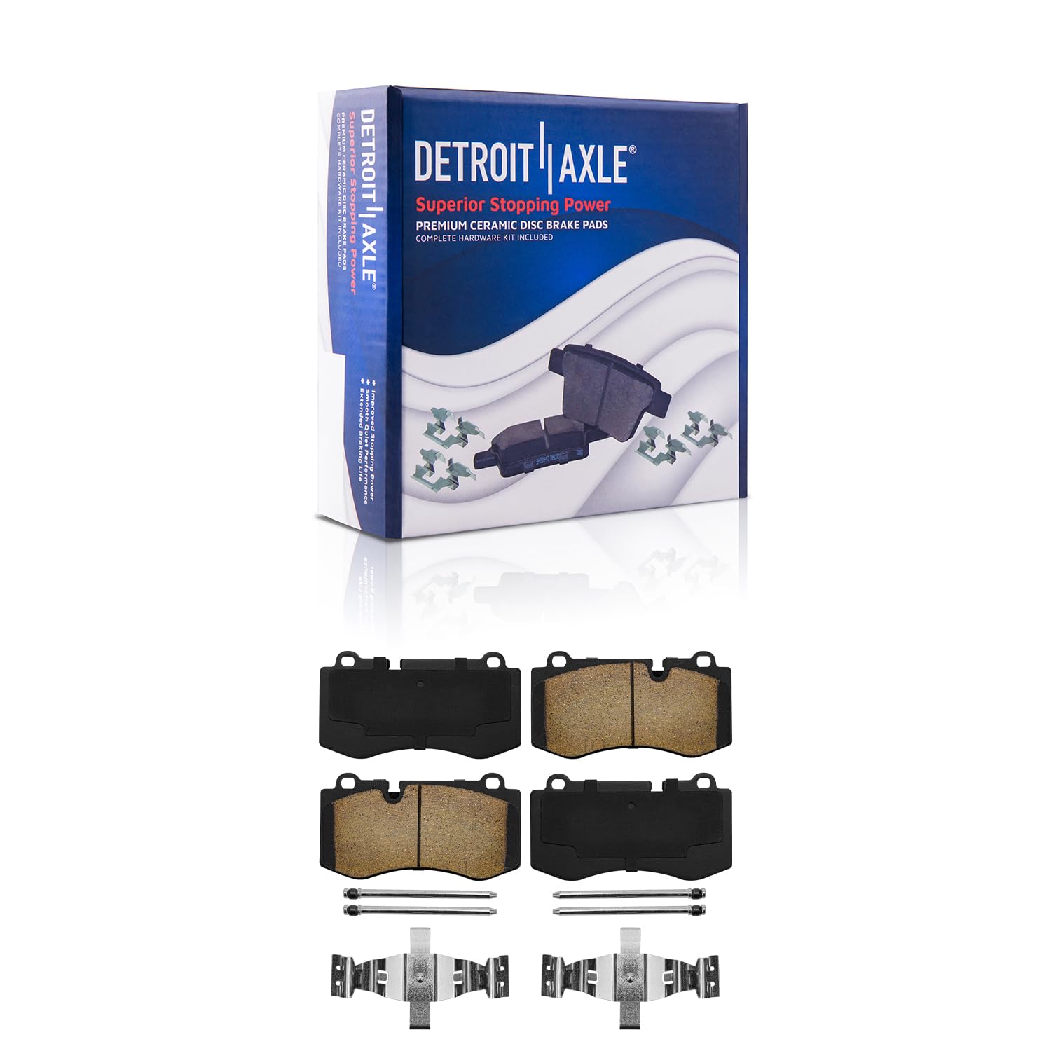 Detroit Axle - Front Brake Pads for Benz CL550 CL600 S350 S400 S450 S550 S600 - Main Image