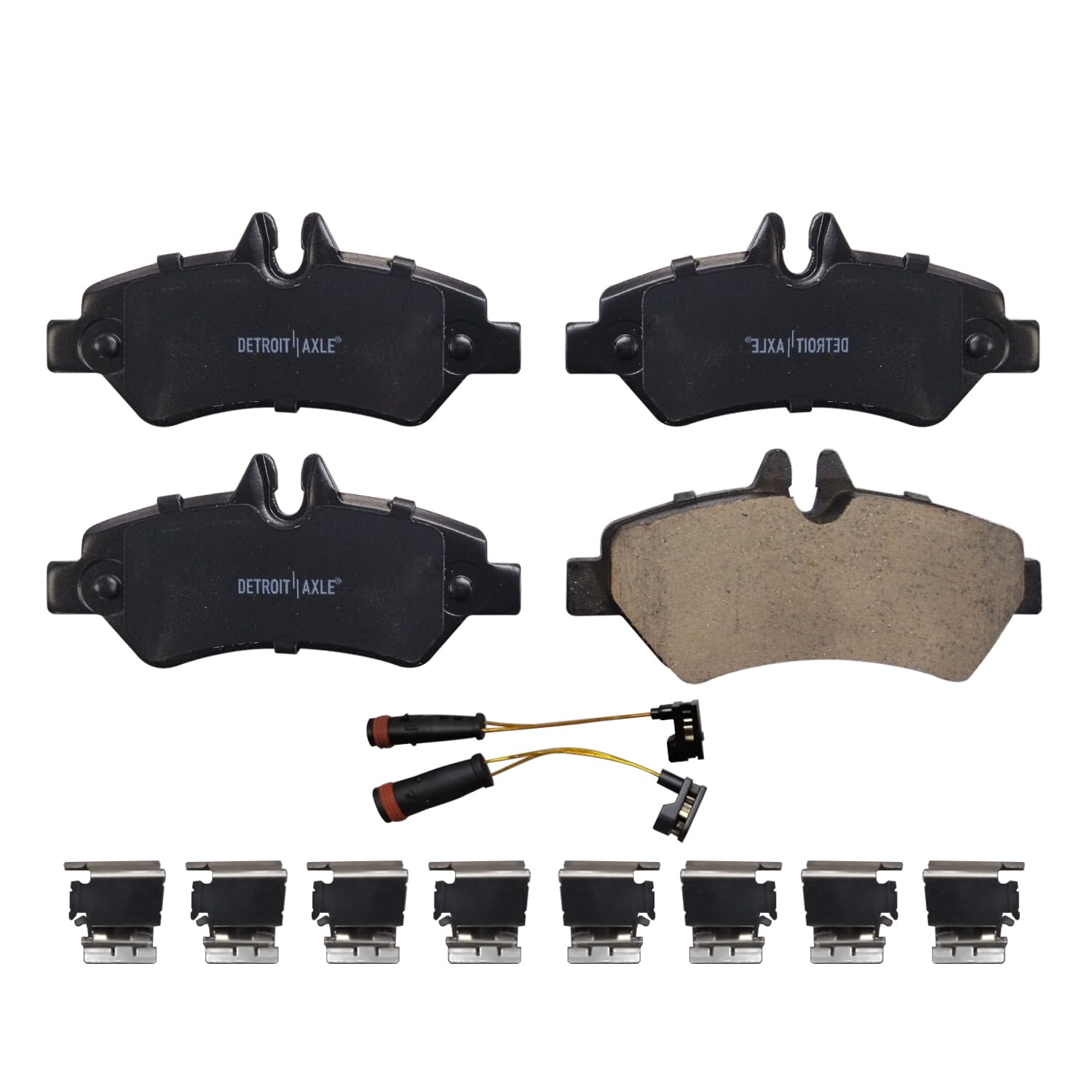 Detroit Axle - Rear Ceramic Brake Pads for Dodge Freightliner Sprinter 2500 3500 - 4