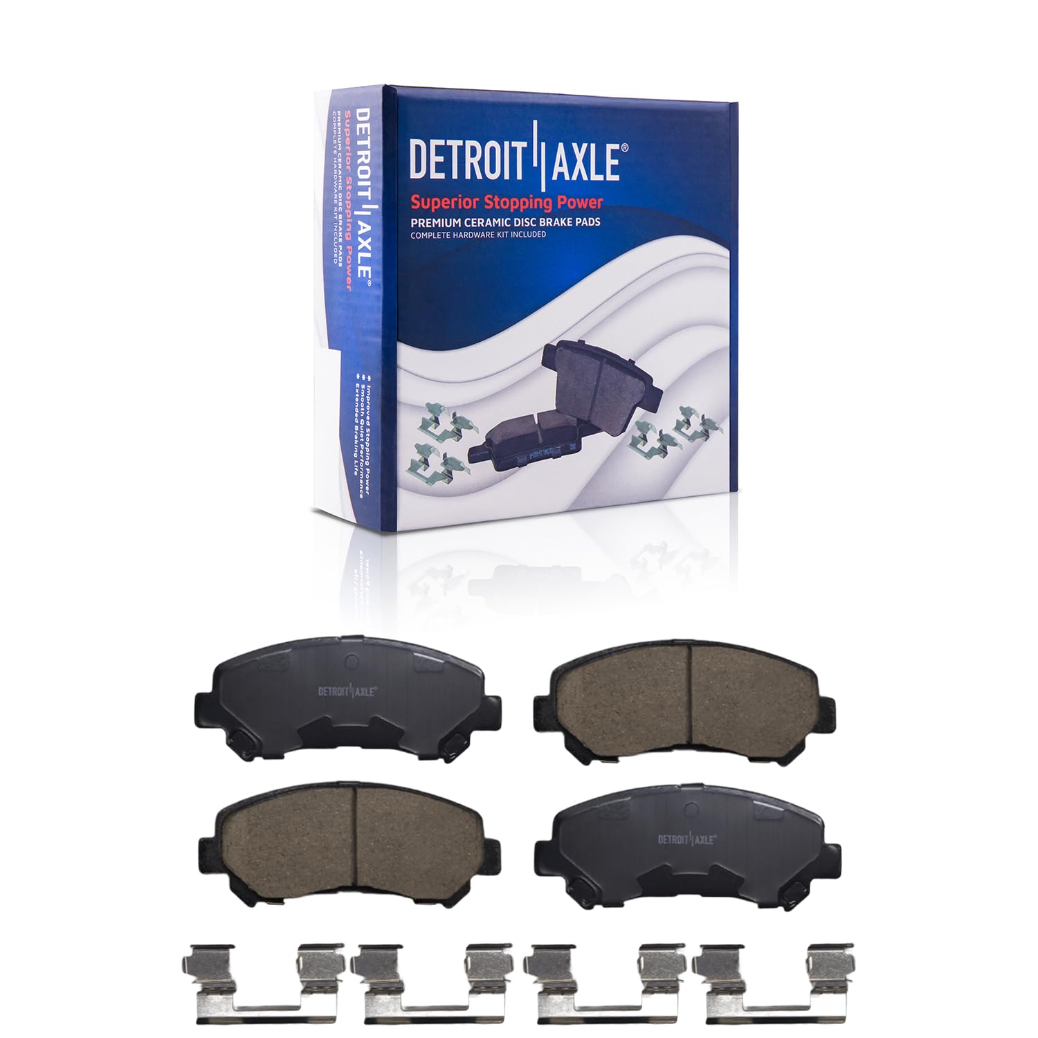 Detroit Axle - Front Ceramic Brake Pads for Nissan Rogue Select Suzuki Kizashi - Main Image