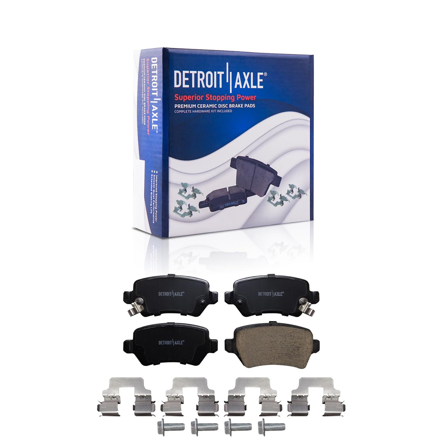 Detroit Axle - Rear Ceramic Brake Pads for Saturn Astra Chevrolet Zafira - Main Image