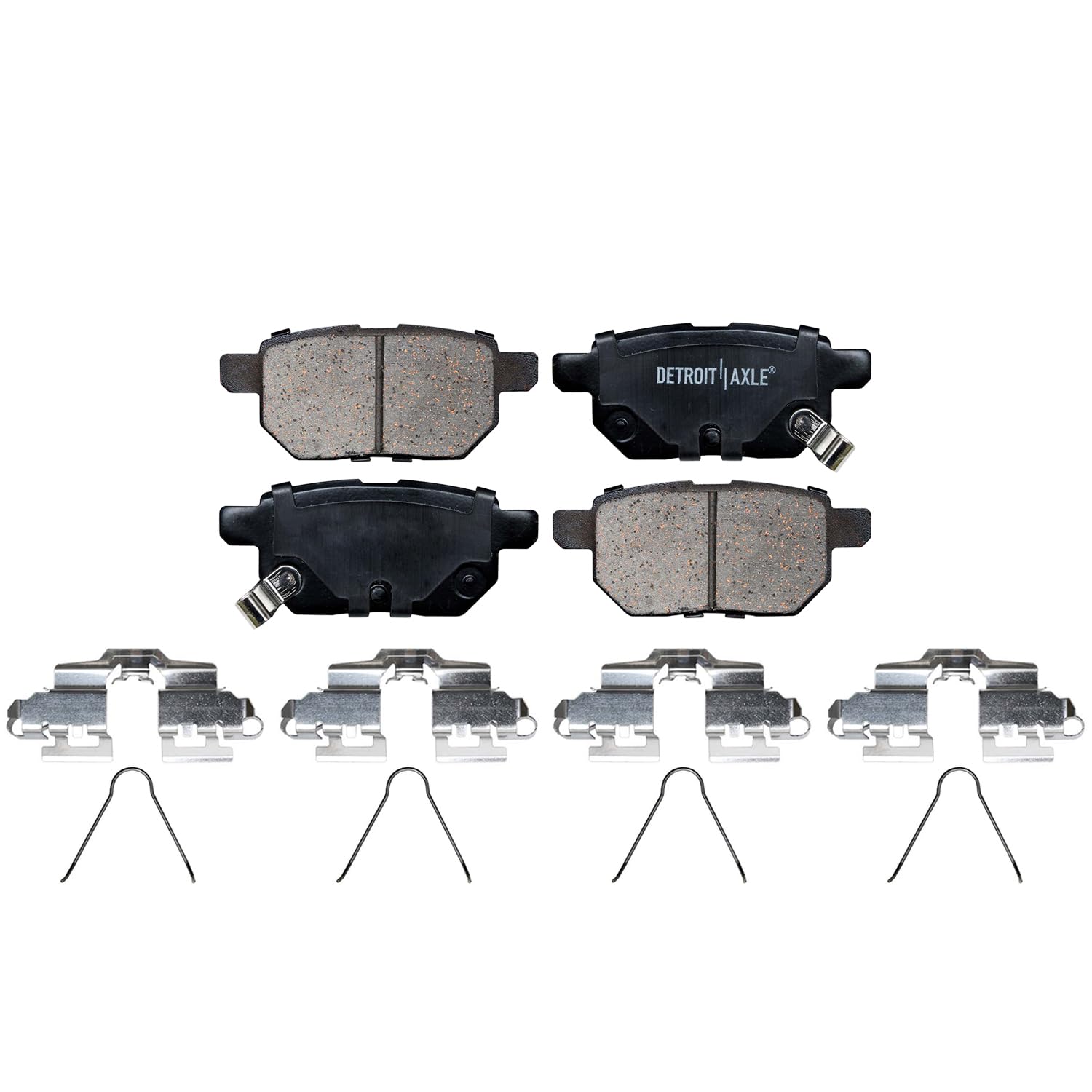 Detroit Axle - Rear Brake Pads for Corolla Matrix Prius CT200h Scion tC iM xB - 4