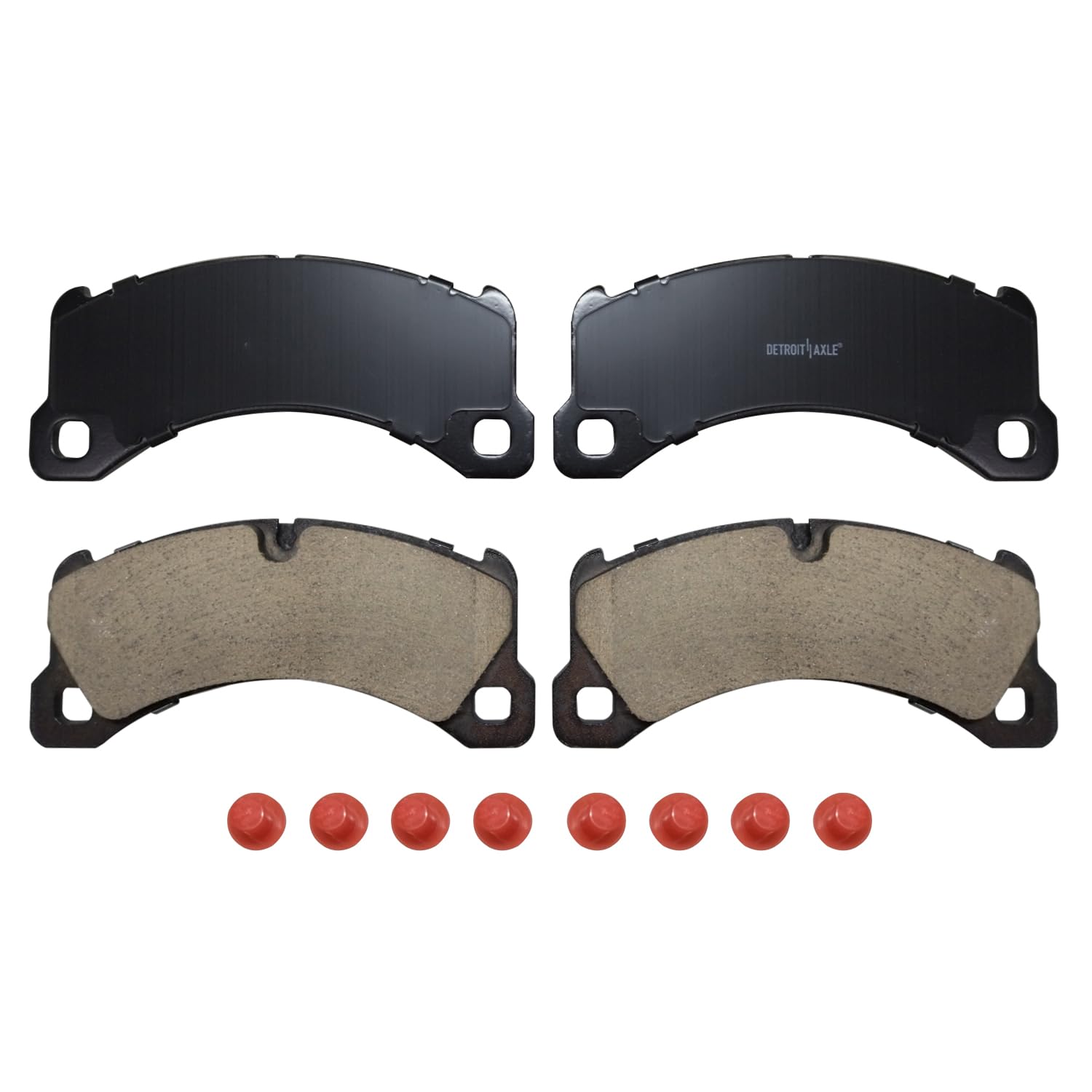 Detroit Axle - Front Brake Pads for 2017 2018 Porsche Cayenne Panamera - 4