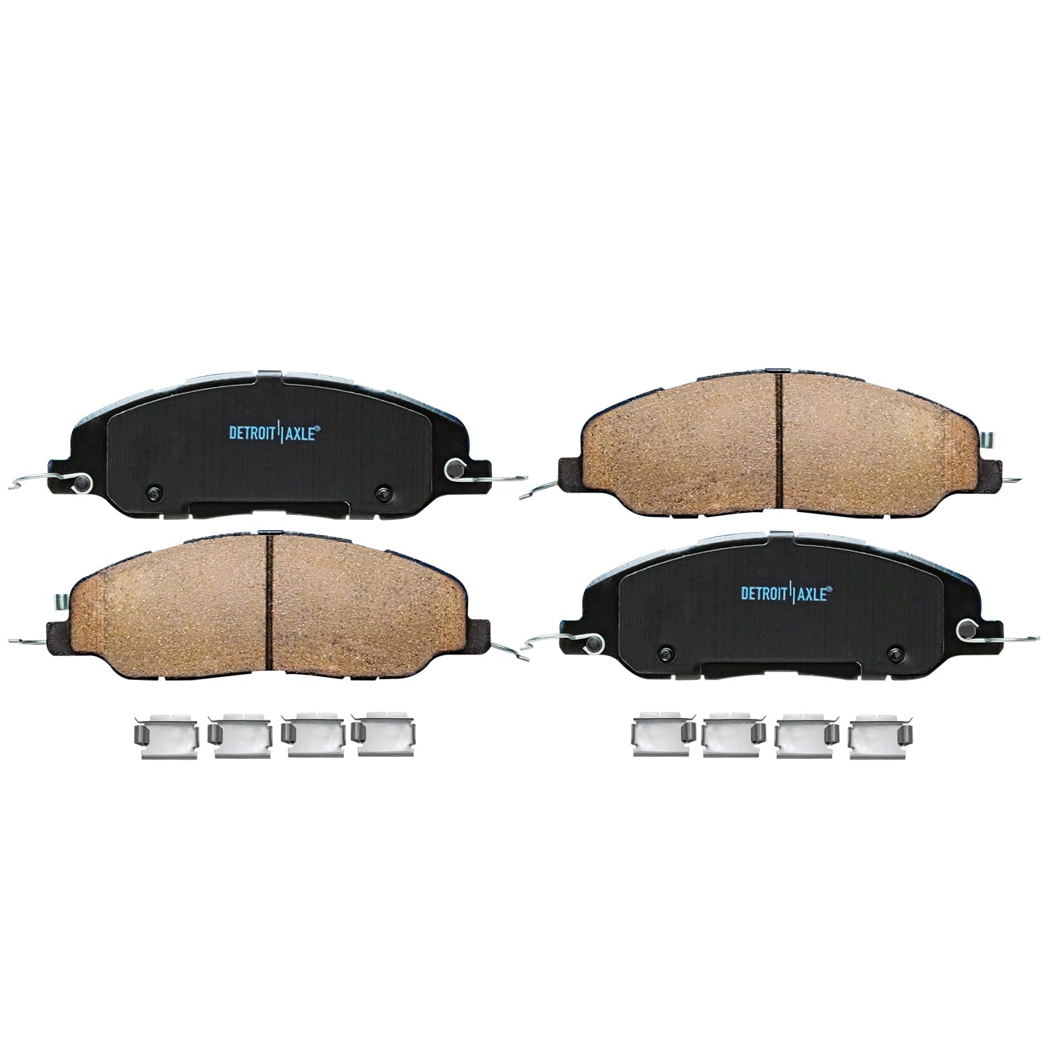 Detroit Axle - Front Ceramic Brake Pads for 2011 2012 2013 2014 Ford Mustang - 4