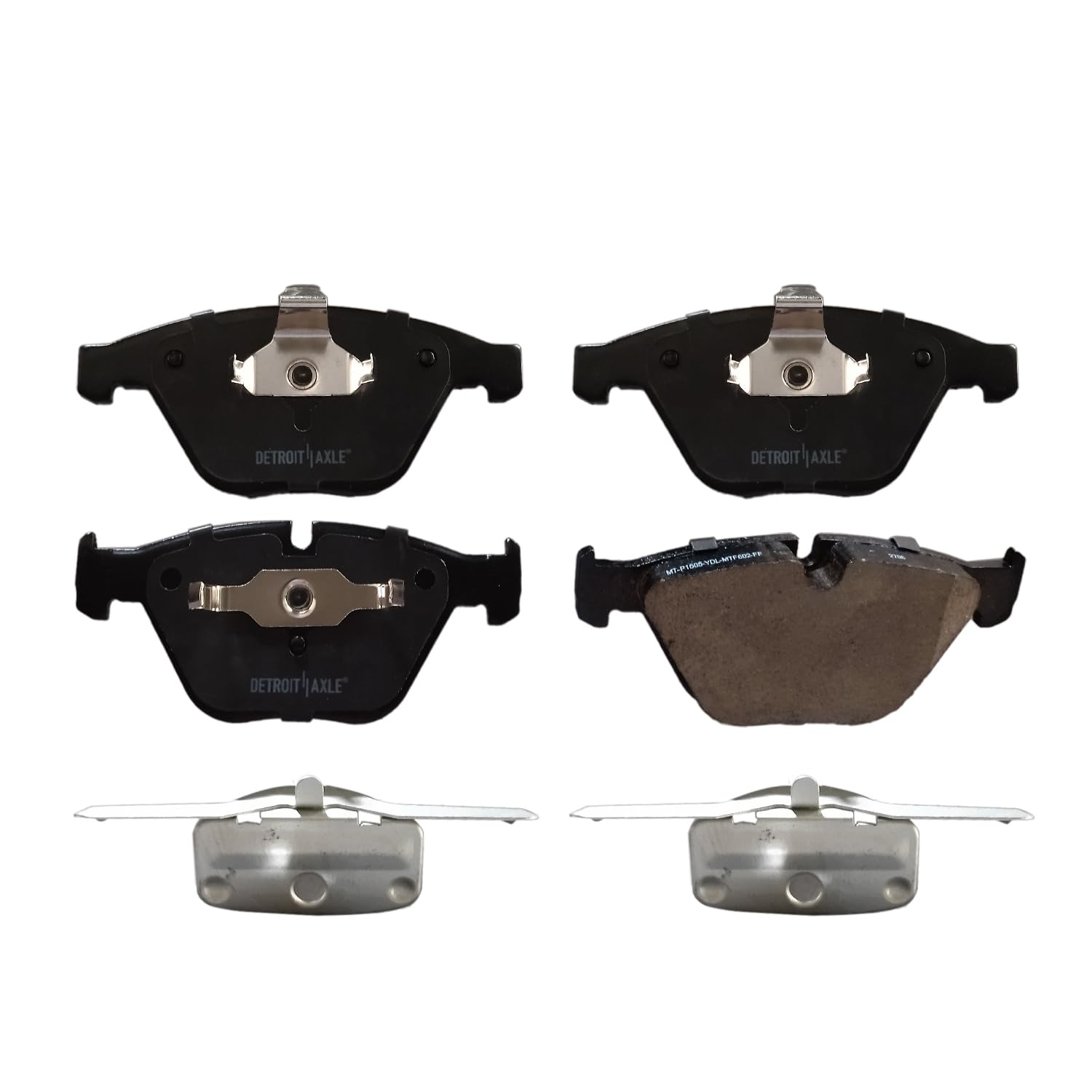 Detroit Axle - Front Brake Pads for BMW 528i 535d 535i 640i Gran Coupe xDrive - 4