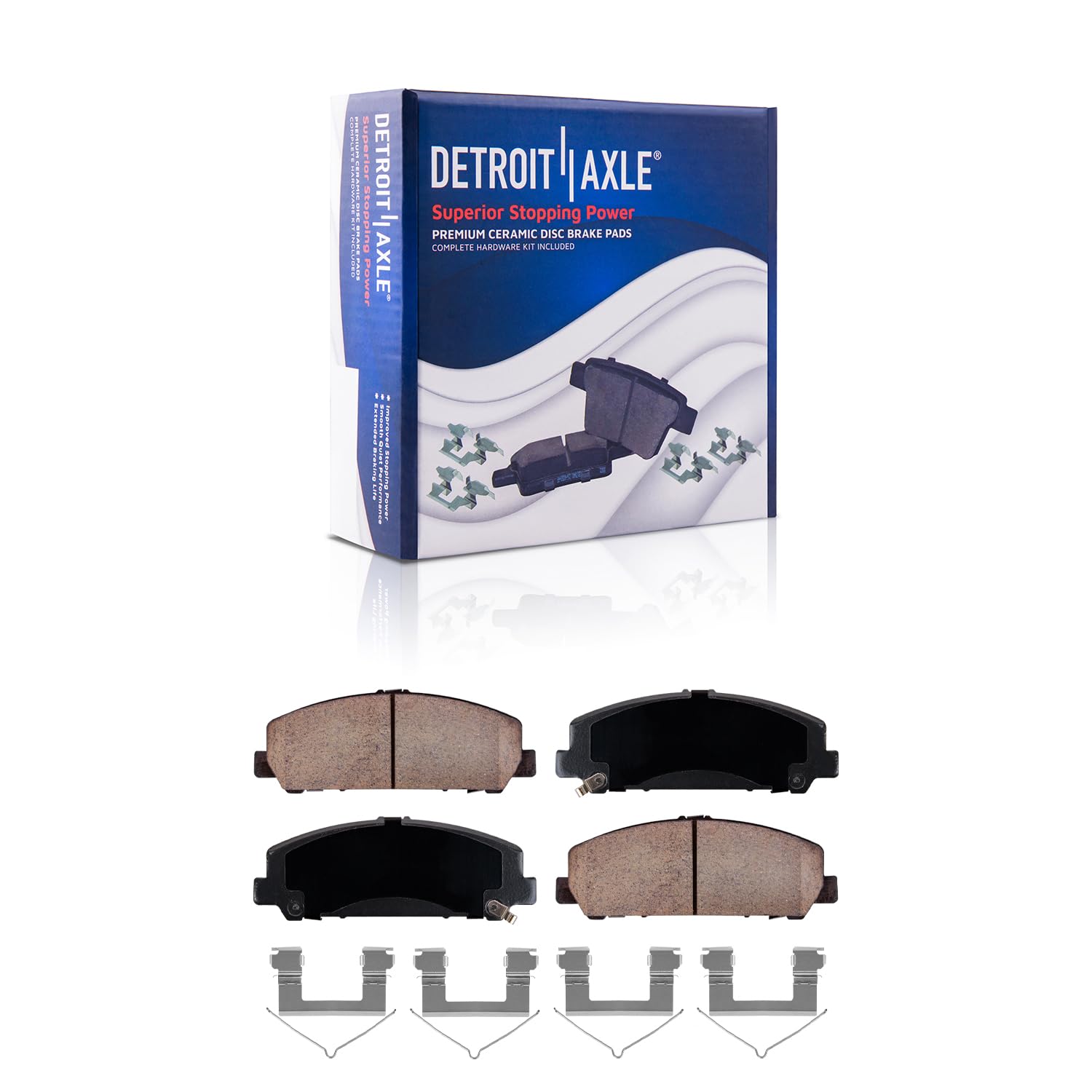 Detroit Axle - Front Brake Pads for Armada Titan Equator Infiniti QX80 QX56 - Main Image