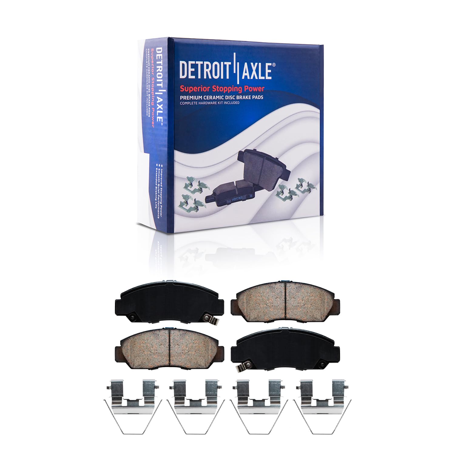 Detroit Axle - Front Ceramic Brake Pads for Honda Civic BR-V - Main Image